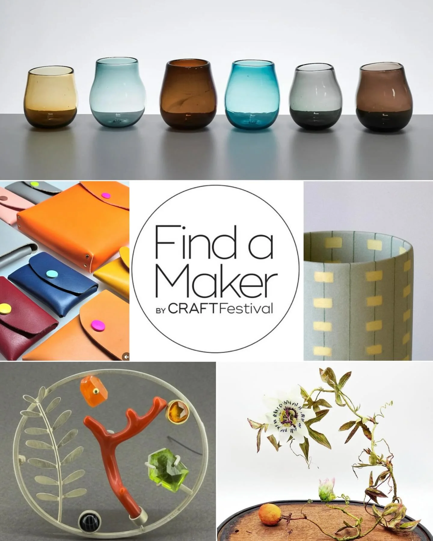 It&rsquo;s day5 of #findamakerweek 
5 Favourites 

It&rsquo;s impossible to choose with so many talented makers. Here are just 5 colourful craftspeoples work that I love.

Happy colour Friday everyone. X

@find.amaker 
#colourfriday