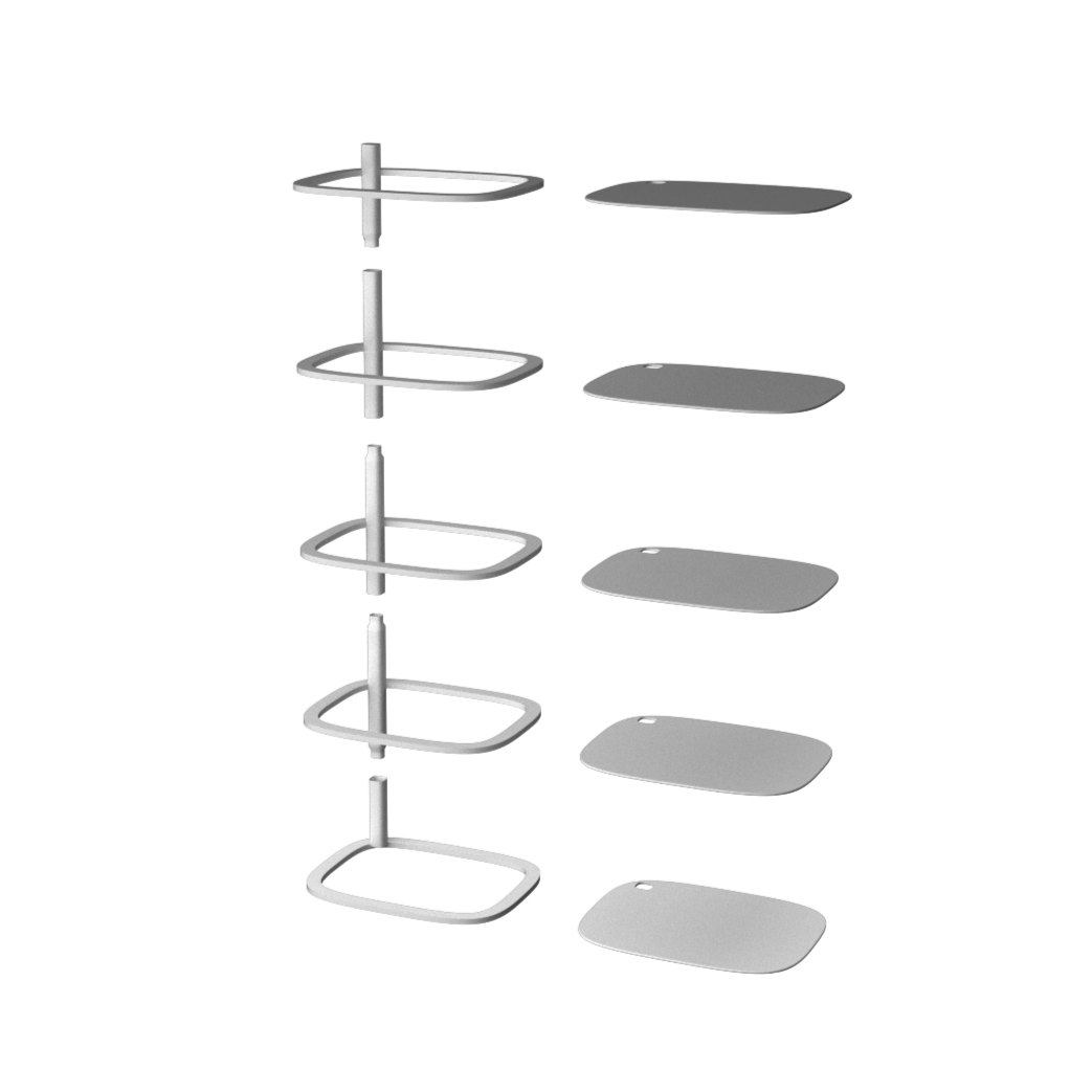 Flat-pack Metal Shelf Unit