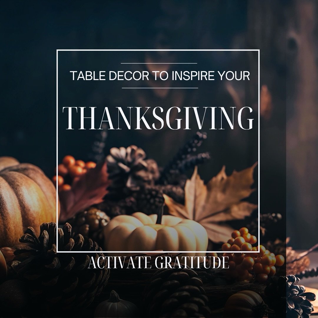 I&rsquo;ve rounded up a few of my past Thanksgiving tables to inspire you for your table this year. Even if you take away one small element, it might might a big difference. Time to activate gratitude. Here&rsquo;s a few details you can copy:

Use di