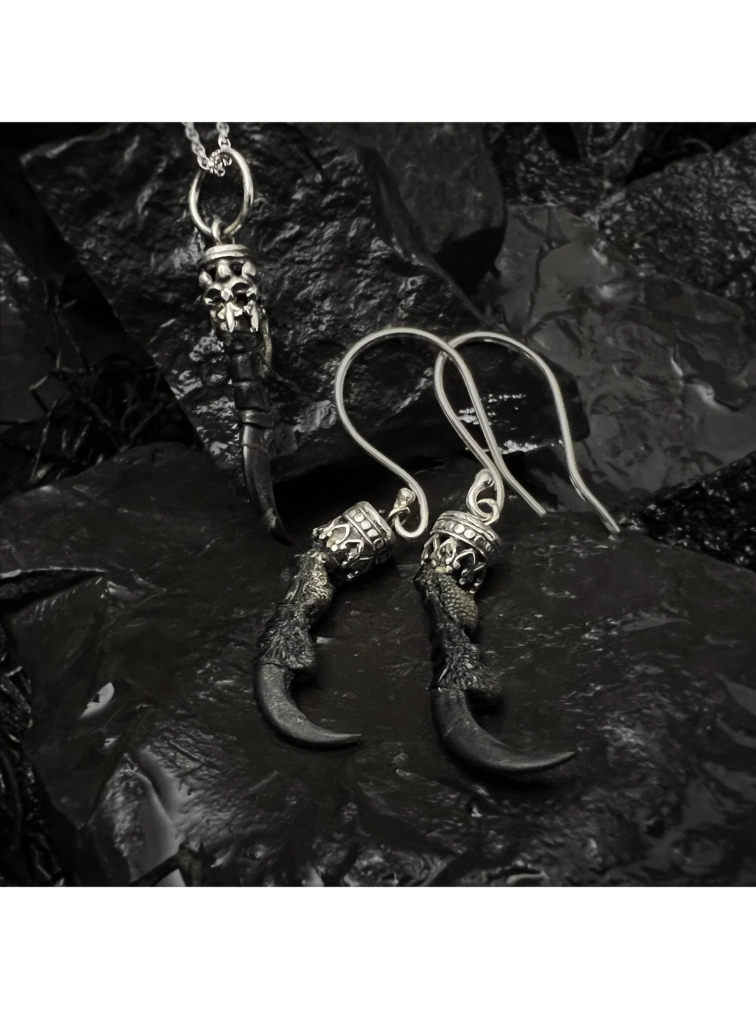 The Morrigan (Earrings and Pendant Set)