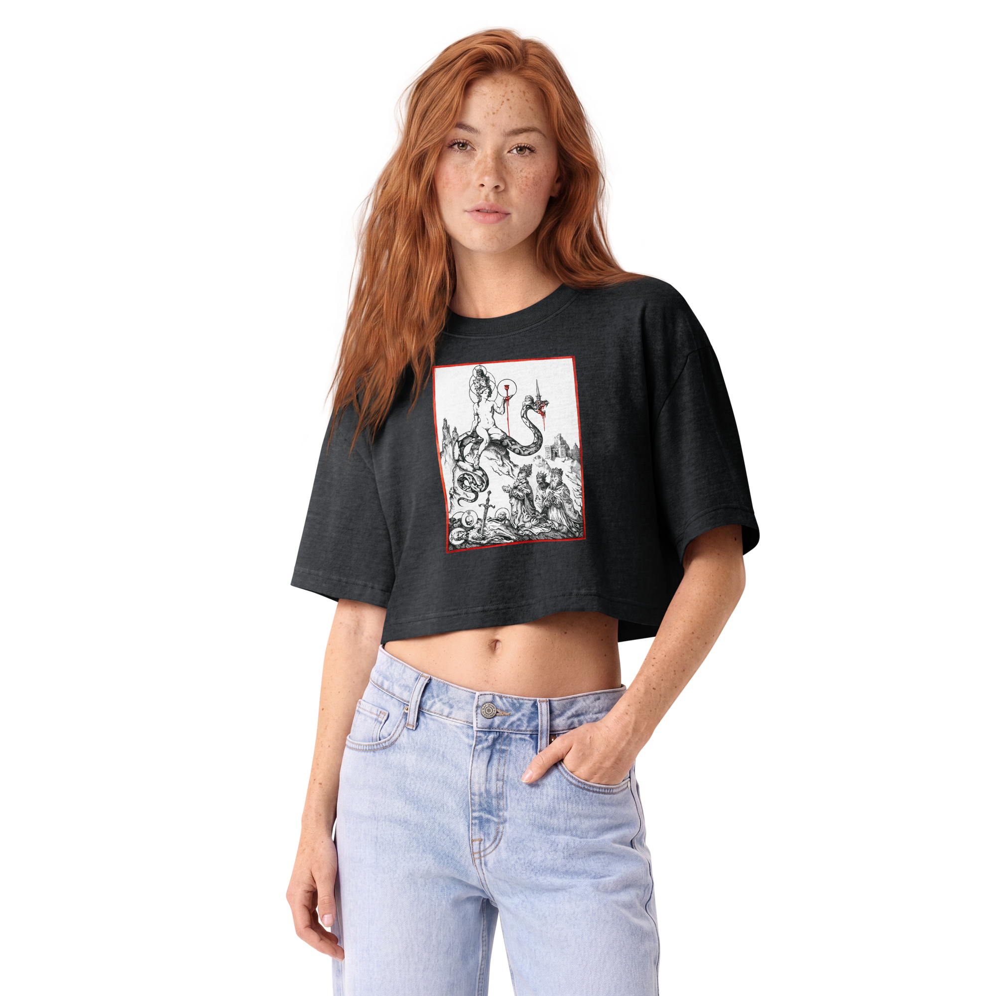 Babylon the Great (Women’s garment dye cropped tee)