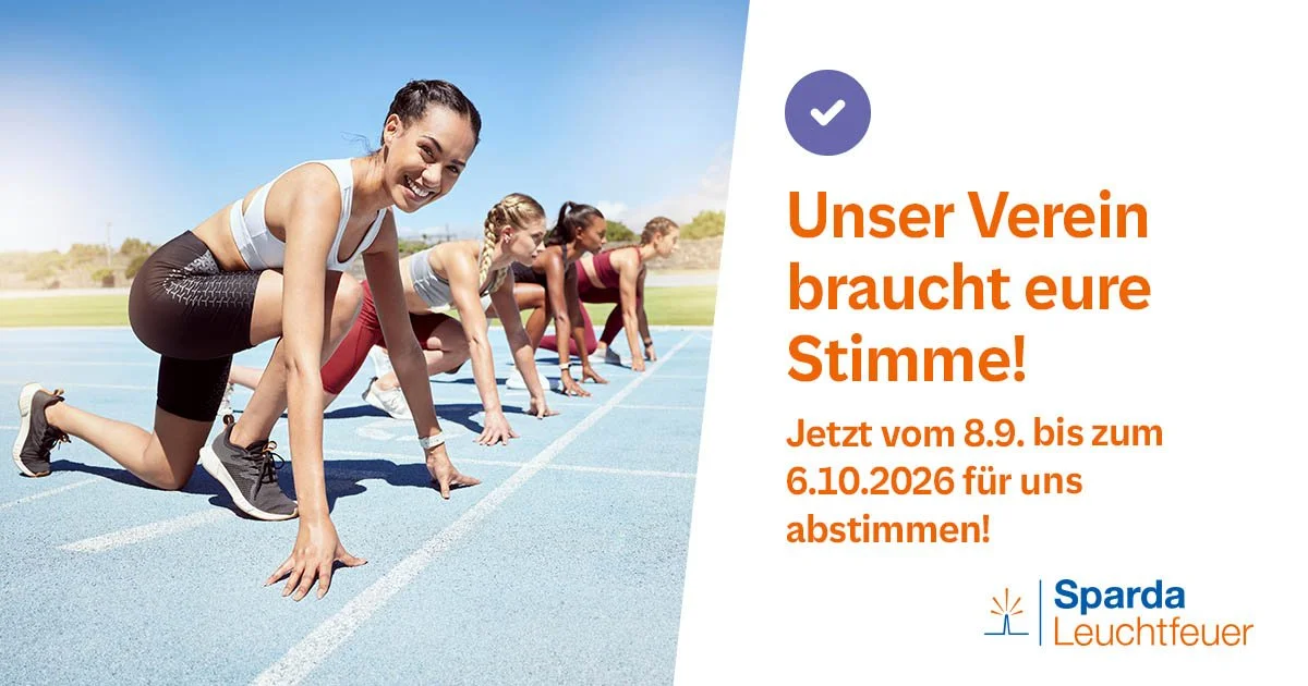 Noch bis zum 06.10. beim Sparda Leuchtfeuer für uns abstimmen!