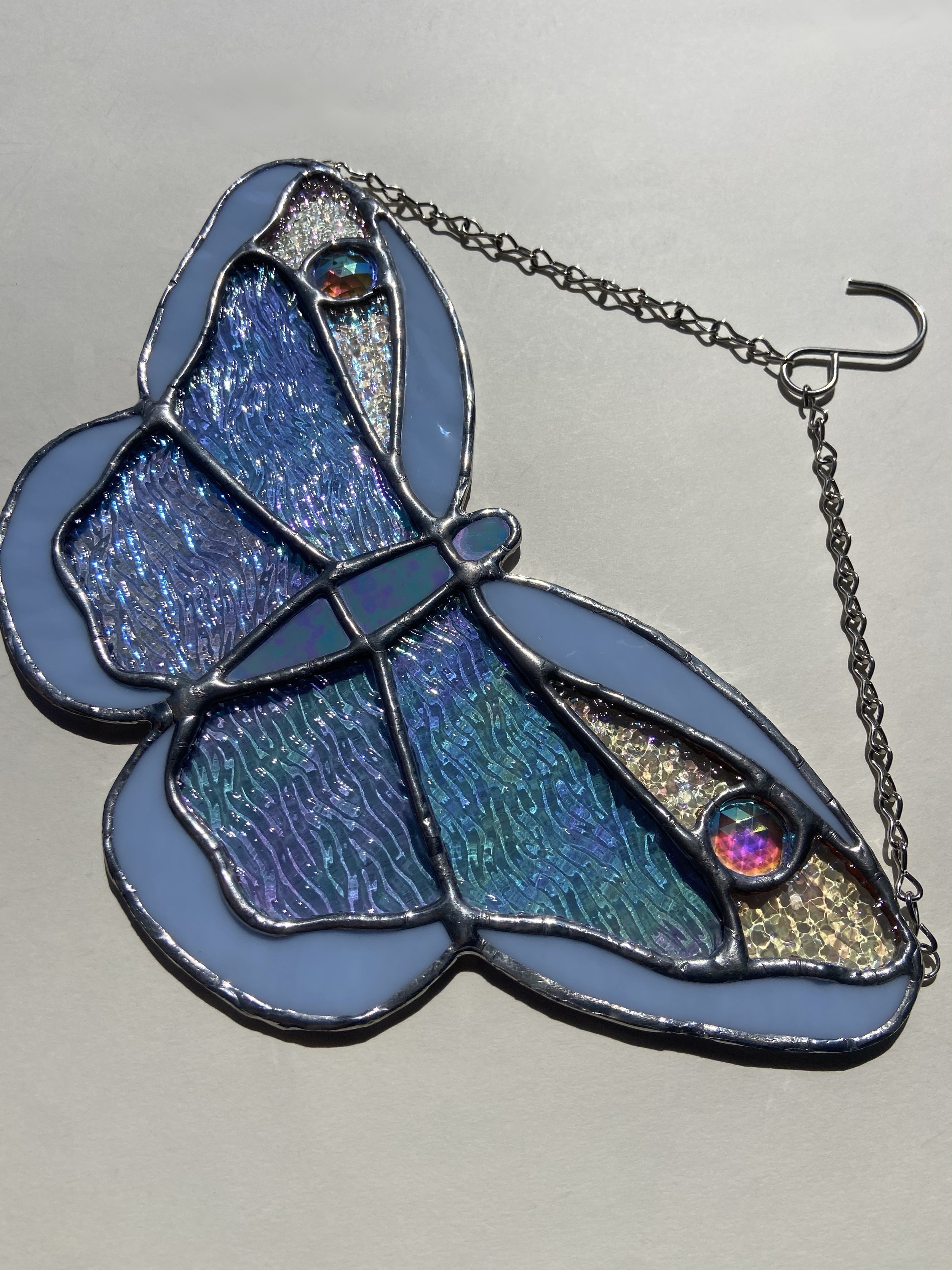 Iridescent Stream Butterfly in Blue