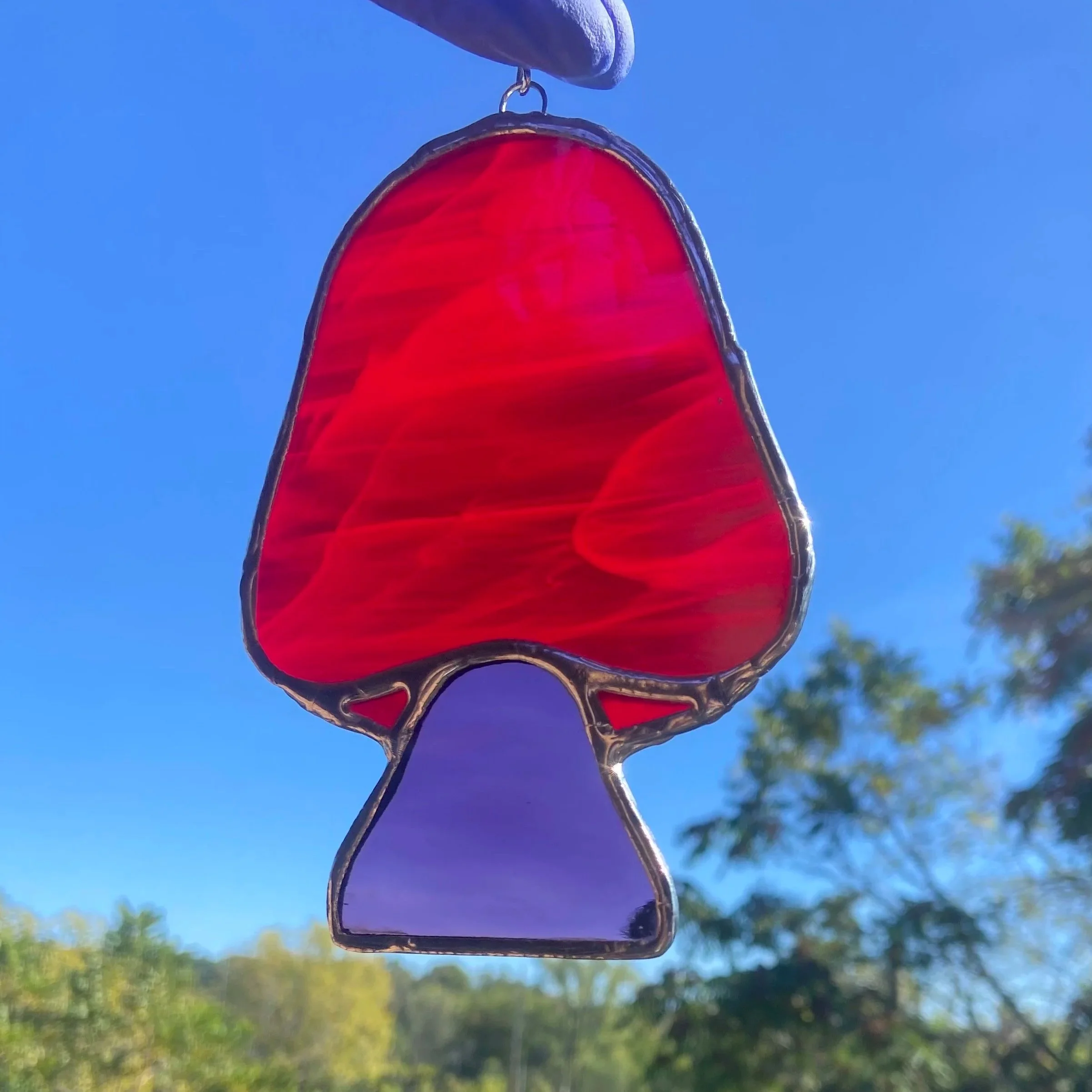 Red Purple Waterglass Mushy