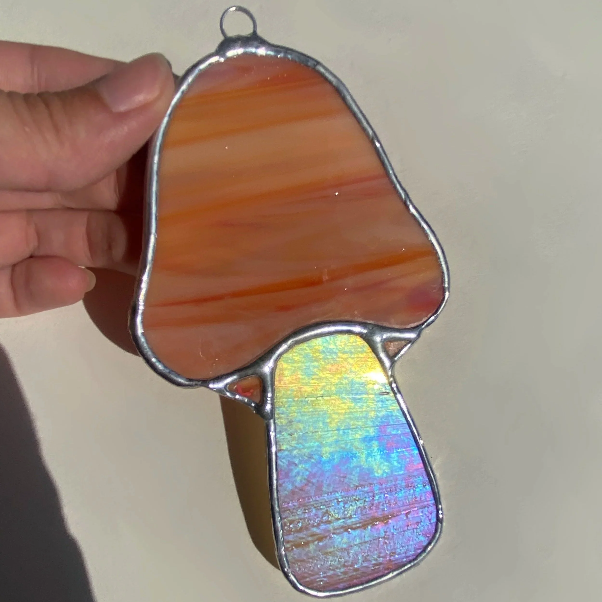 Irid Orange and Champagne Mushy