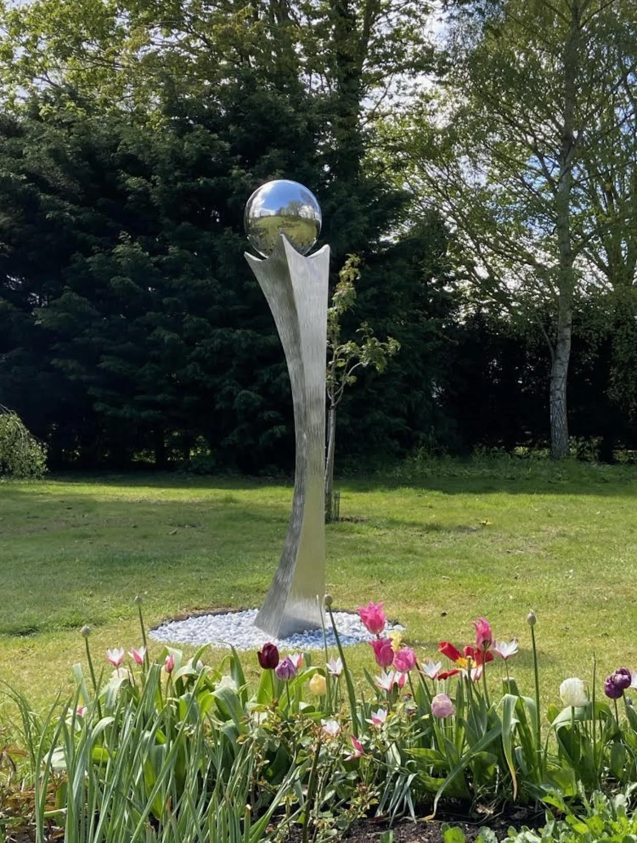 Bespoke Stainless Steel Garden Art Steve James Sculptures
