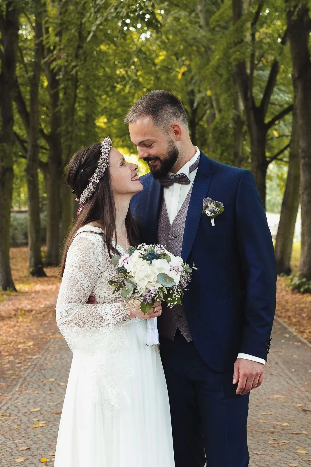 Hochzeitspaar-Shooting im Bürgerpark Pankow