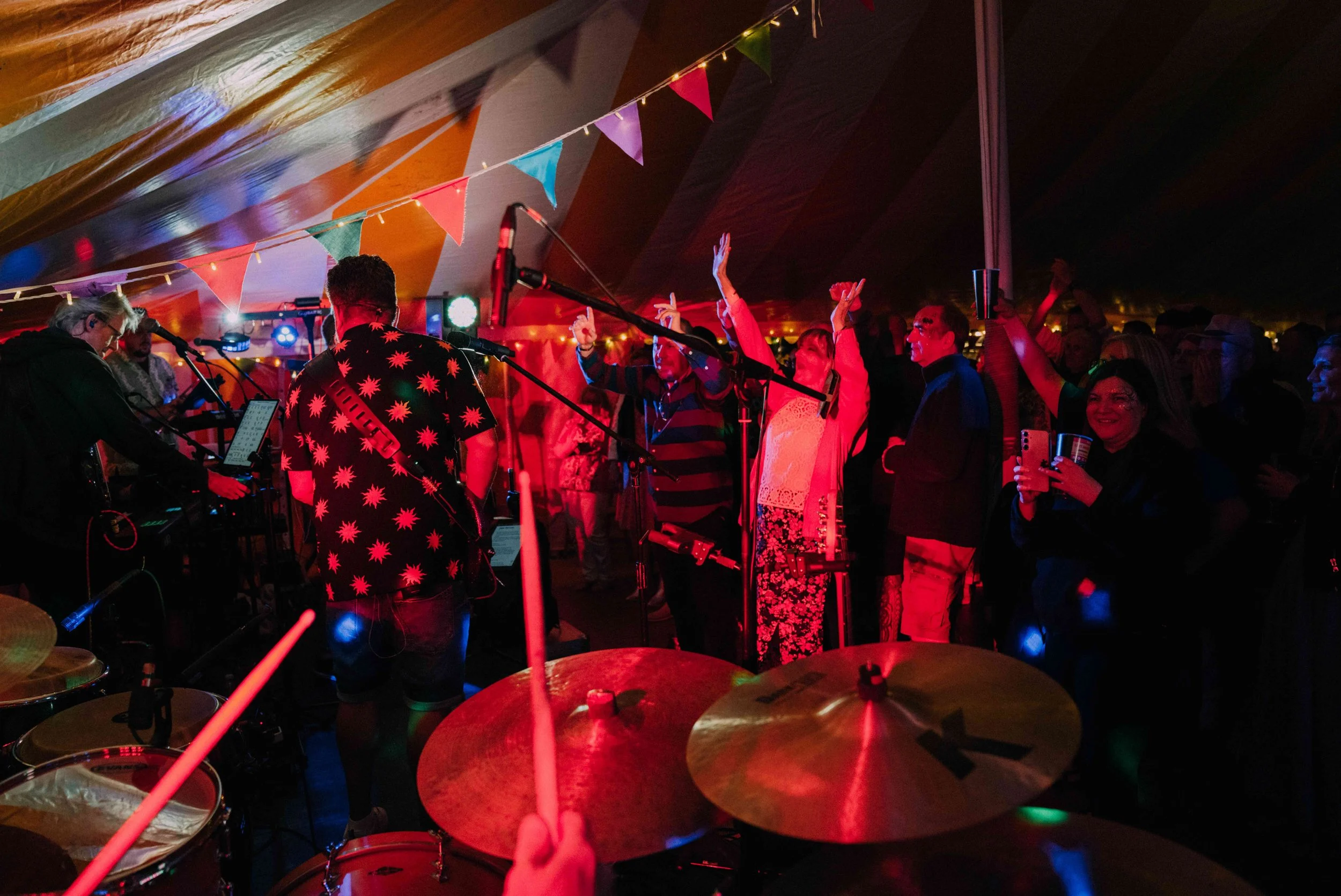 The Damiain Lodrick Band Playing A Party to a Crowd in Hampshire.jpeg