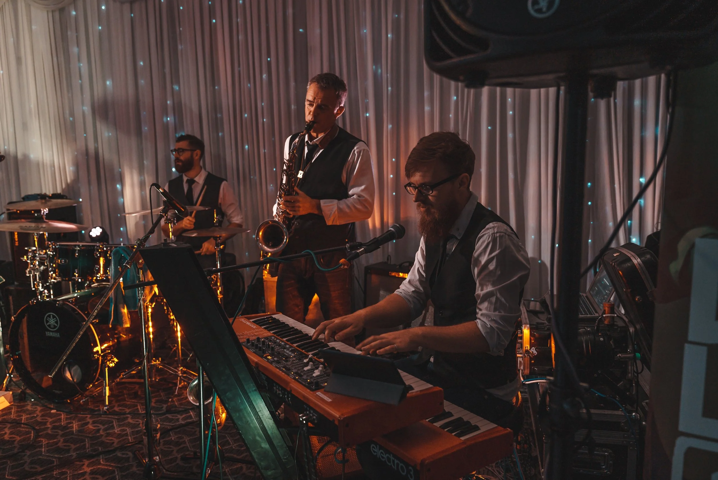 Piano and Saxophone in a Wedding Band Hampshire.jpeg