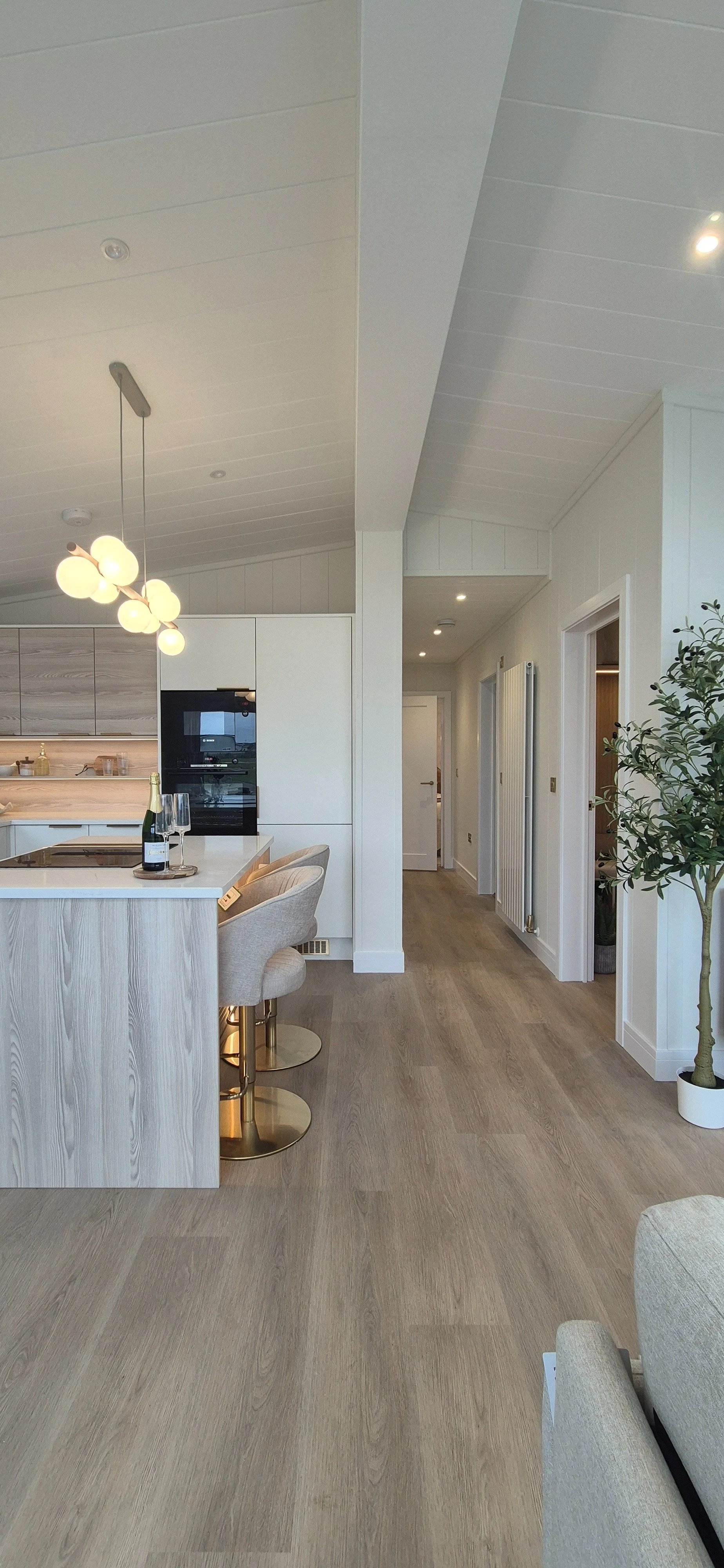 Staged kitchen for holiday cottage in Padstow, Cornwall.