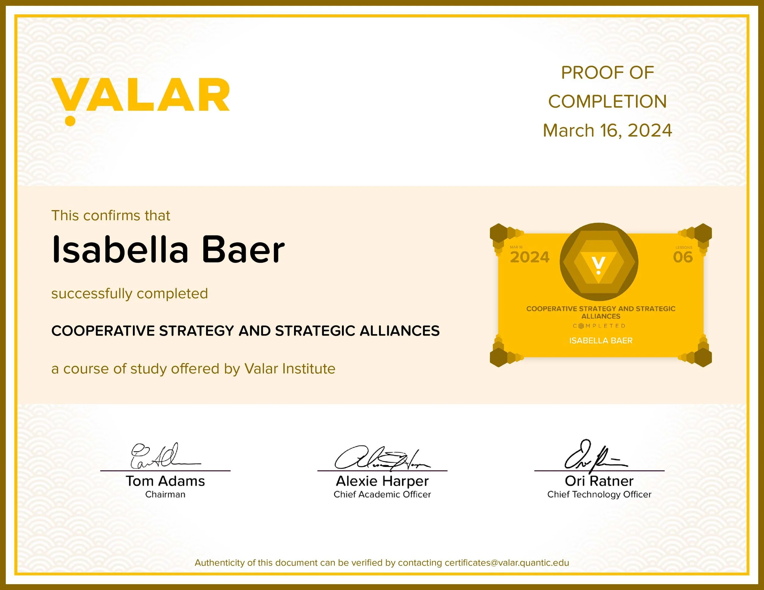 Cooperative Strategy and Strategic Alliances