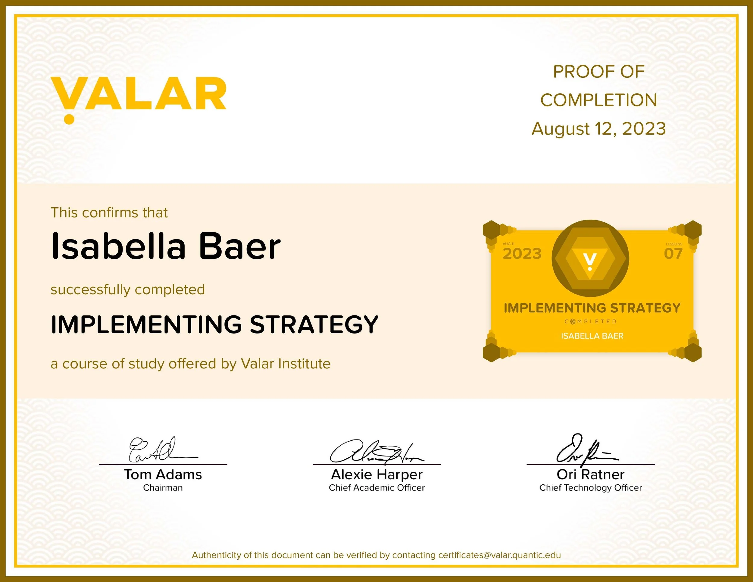 Implementing Strategy