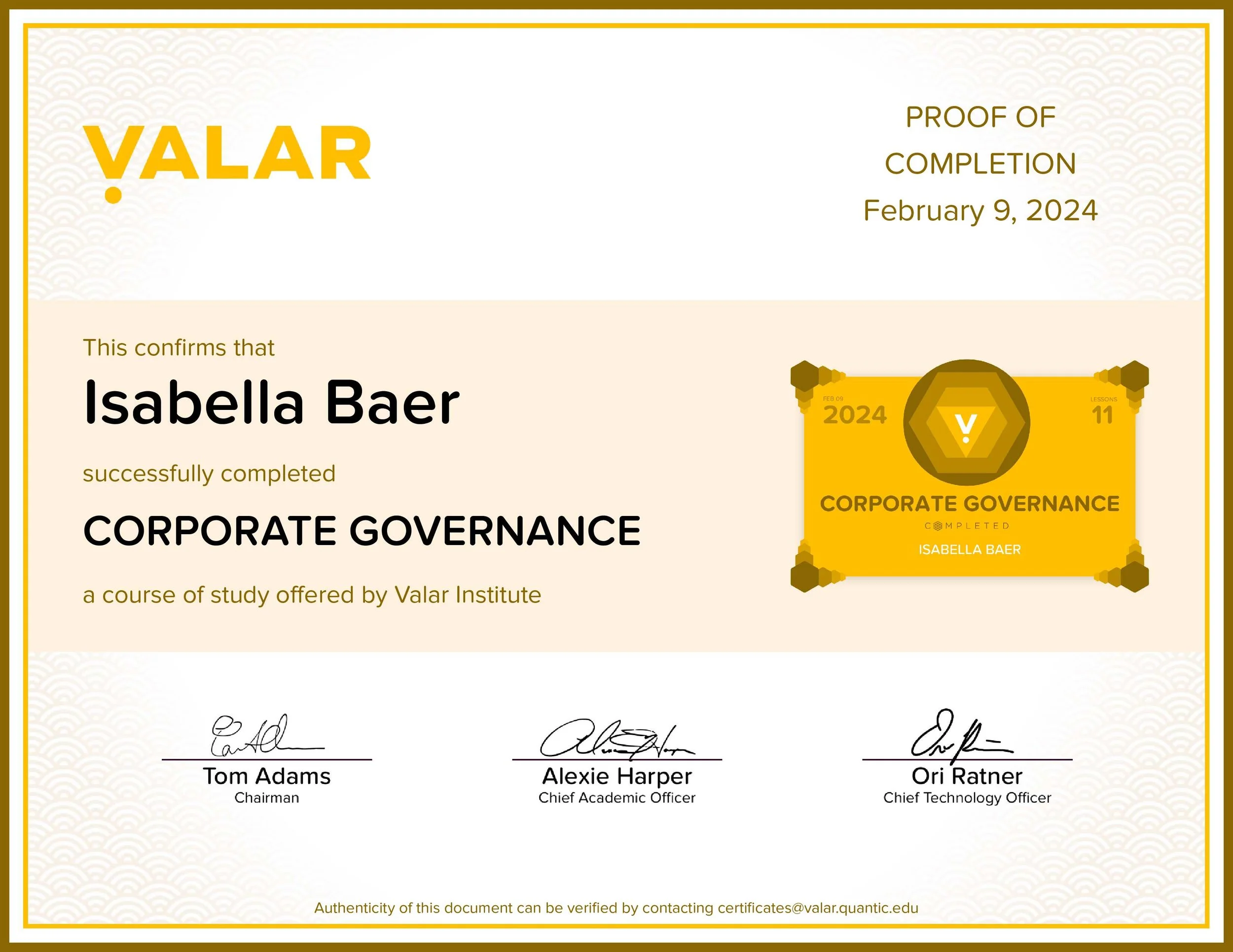 Corporate Governance