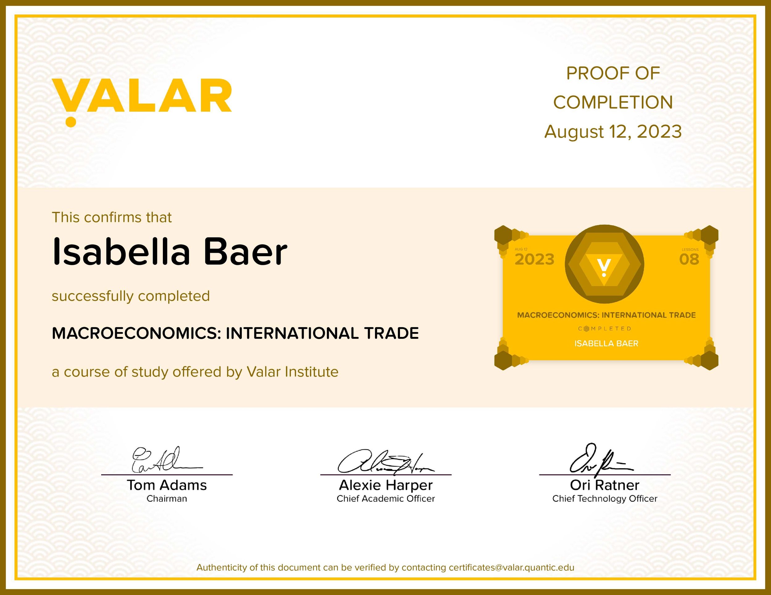 Macroeconomics International Trade