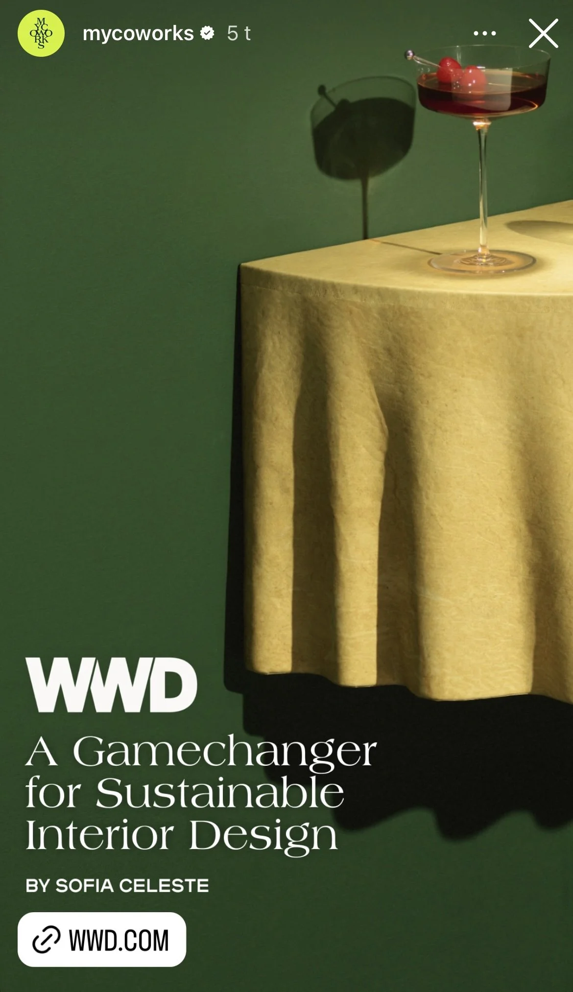 A Gamechanger for Sustainable Interior Design - WWD, Dec 2024