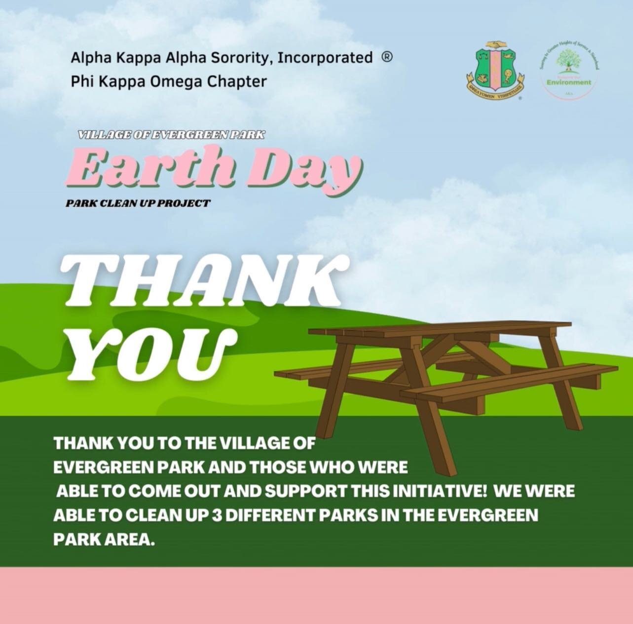 Thank you to the Village of Evergreen Park and those that came out and support this initiative on Earth Day! Thank you for helping us clean 3 parks in the Evergreen Park area 🌎🌱💚
 
Thank you again @villageofep 
 
#earthday2023 #akapko #akacentral 