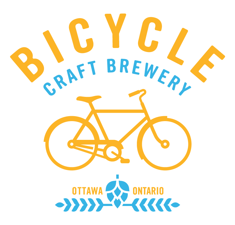 Bicycle Craft Brewery logo with a vintage cruiser bike at the centre. Ottawa Ontario is below.