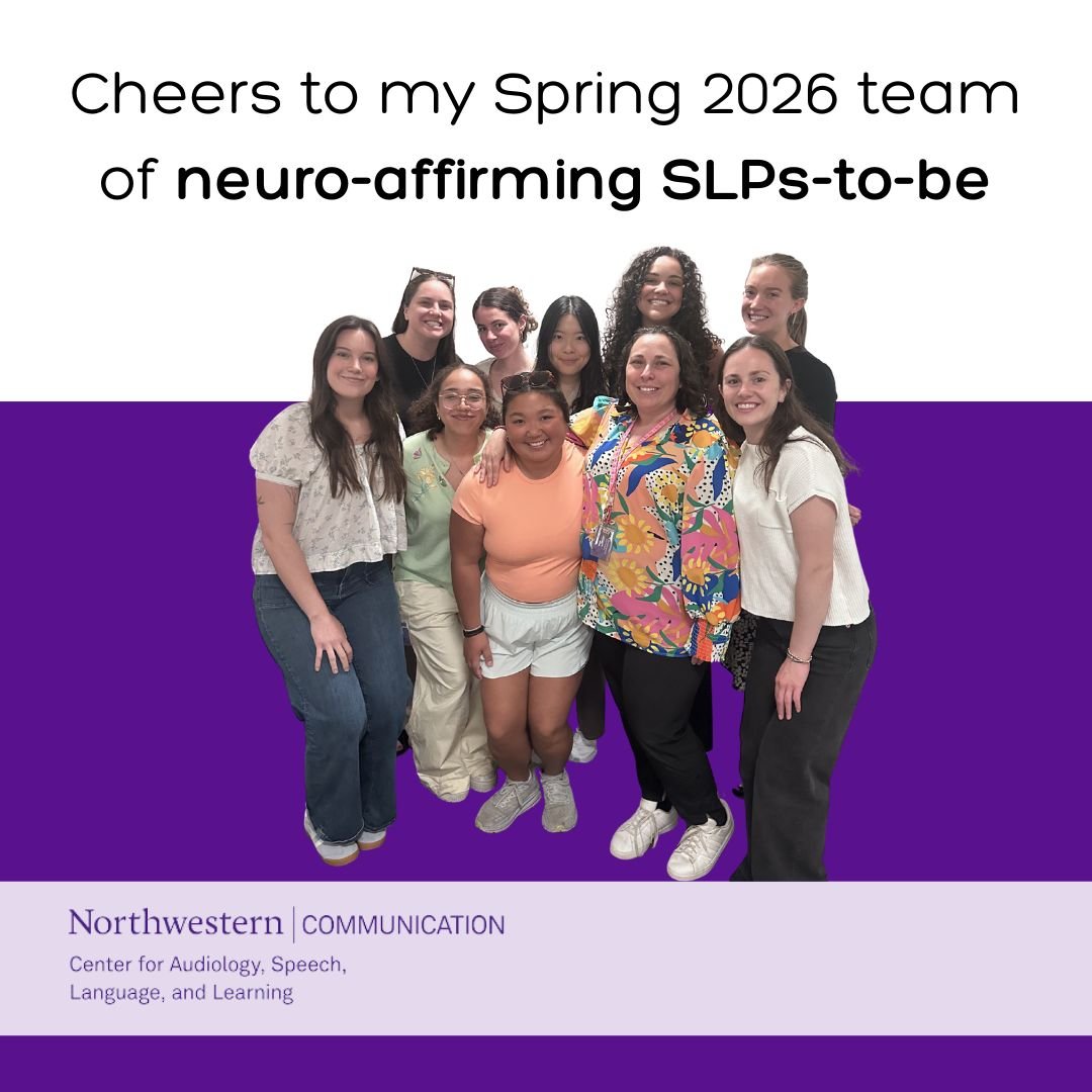 Graduation day has me feeling reflective and grateful for all of the incredible learning that happened this quarter. Cheers to my Spring 2026 team and my Spring 2026 cohort of Counseling for SLPs students. 

We learned from @hillarycooperslp @authent