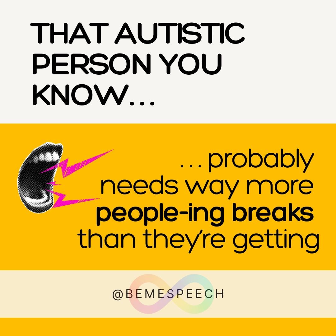 Spending zero spoons on upholding neuronormativity this summer 

#Autistic #AuDHD #Autism #AutisticCommunity #Neurodivergent #Neuronormativity #SLP #SLPsOfInstagram #Therapy #Therapist #SpecialInterest #Overstimulated #Dysregulated #Community #Social