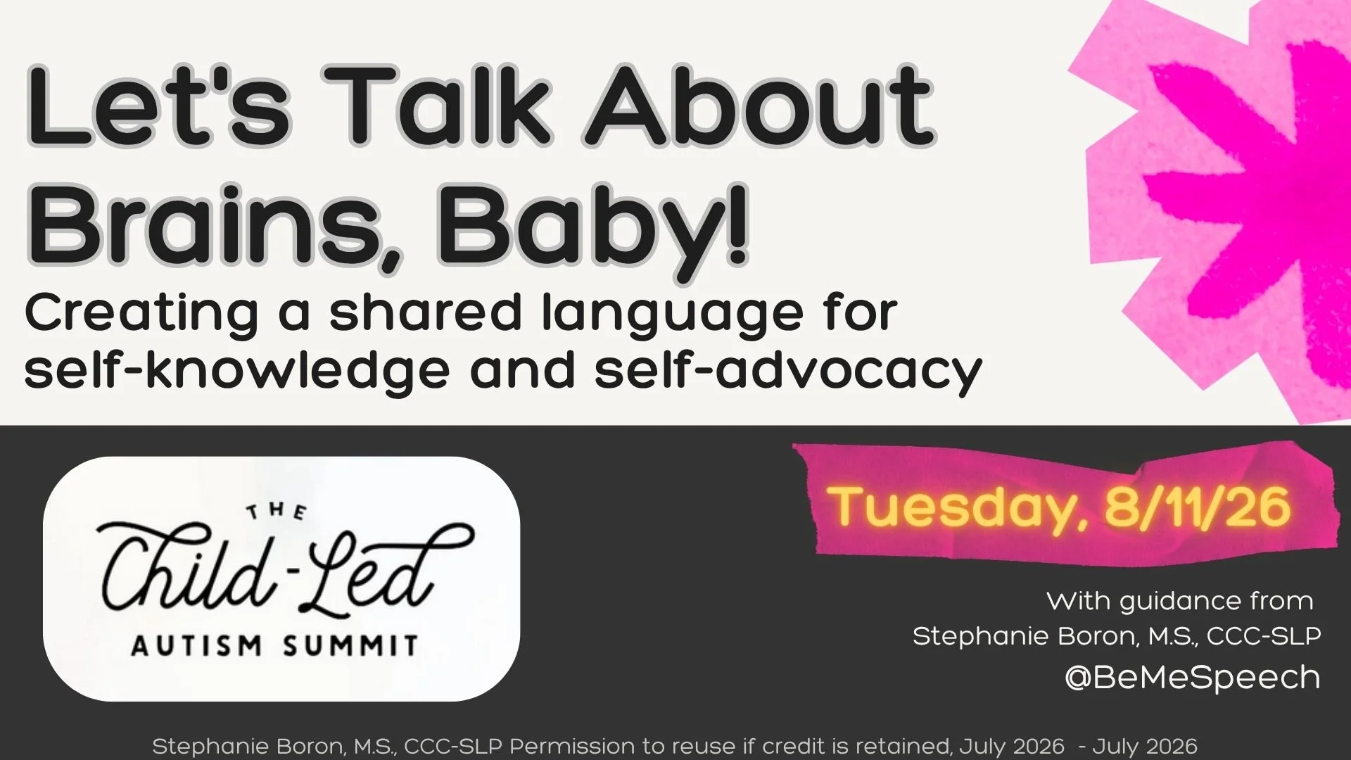 Will you be there on Tuesday, August 11th? Don't miss The Child Led Autism Summit - you can get your free ticket at the link in my bio. 

#Autism #Autistic #SLP #SLPeeps #SLPsOfInstagram #Speech #SpeechPath #School #Teacher #Inclusion #Classroom #Mom