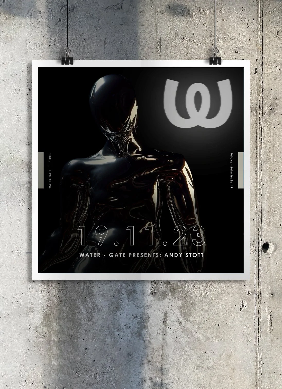 Promotional poster exploration for Watergate Berlin