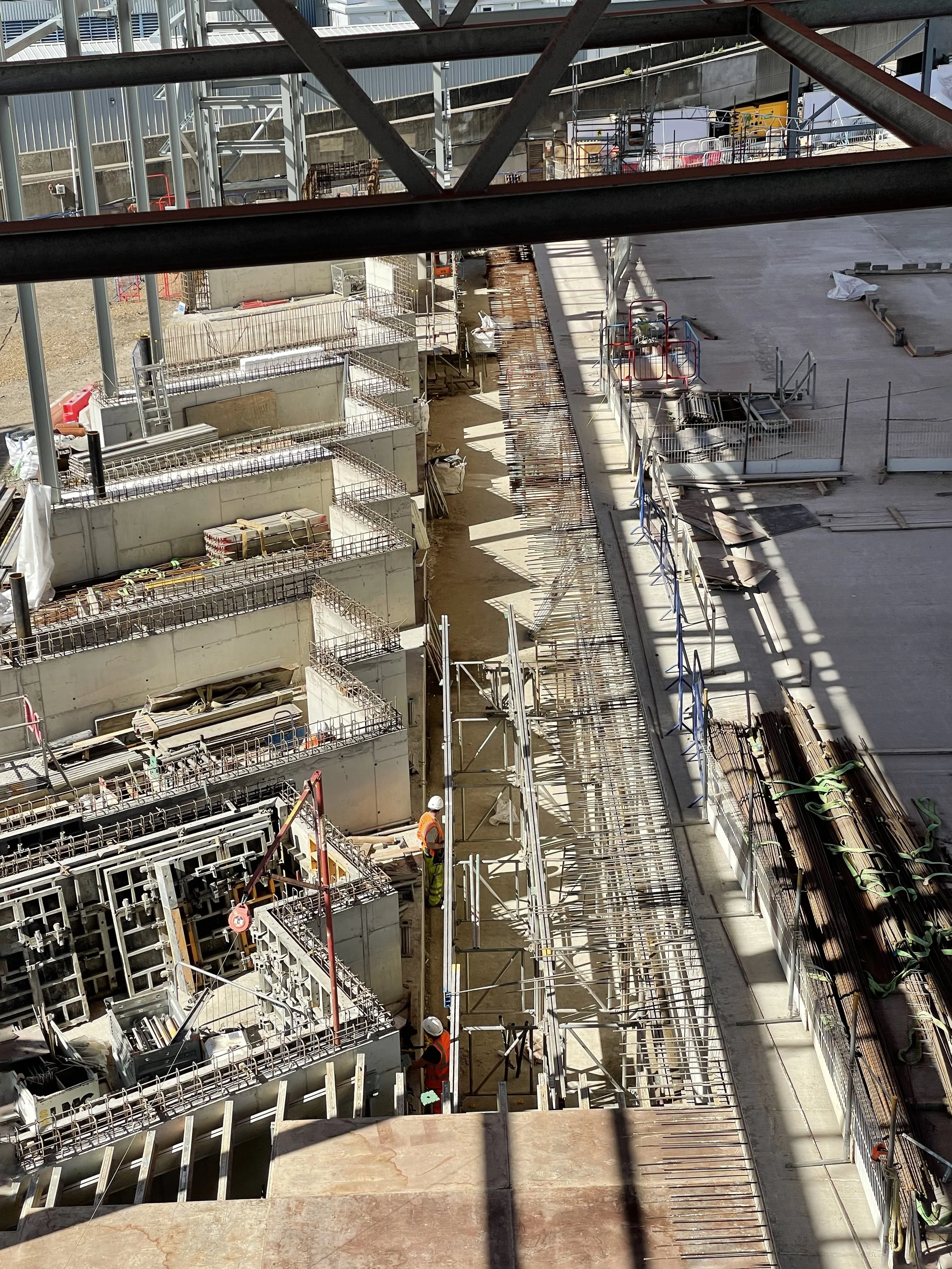 Construction photograph of the North London Heat and Power Project during site works
