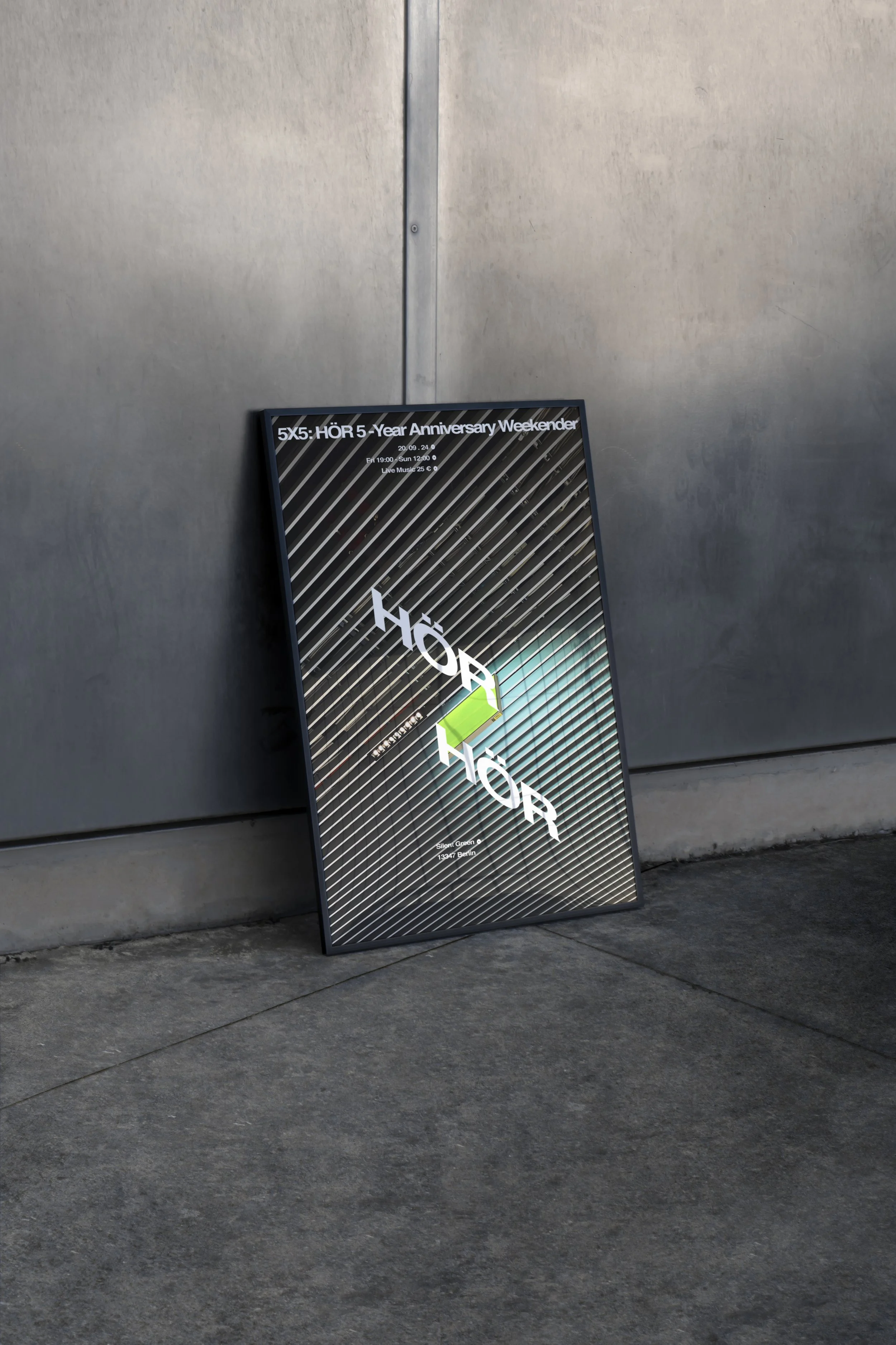 Promotional poster study for HÖR Berlin