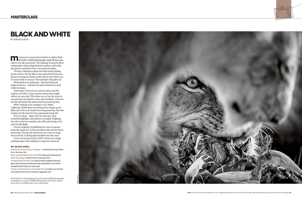 Black and White African Photography masterclass by David Lloyd