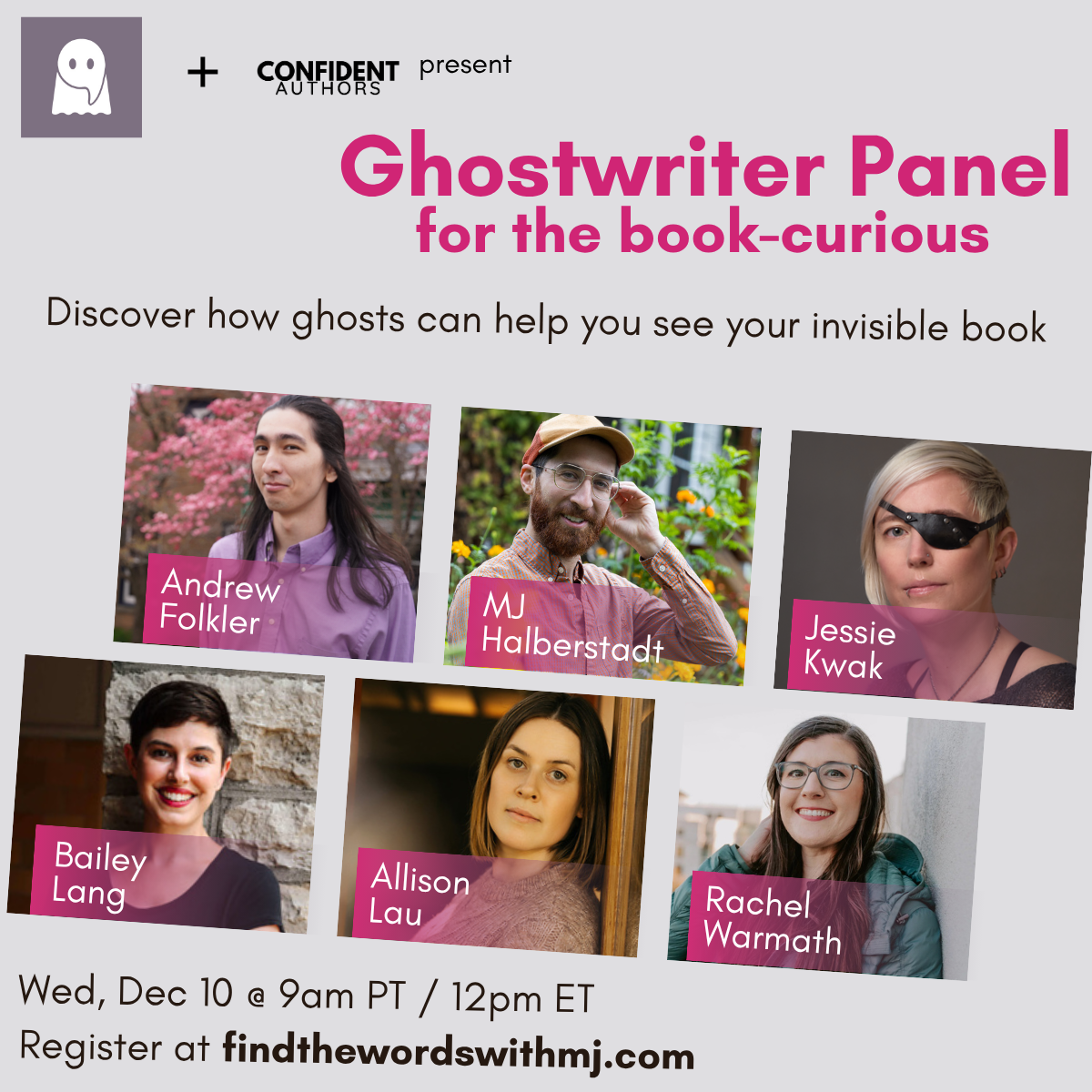 Ghostwriter panel for the book-curious) (recording)