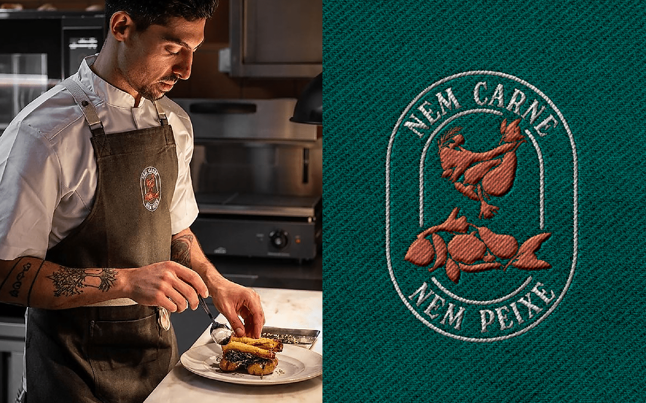 Nem Carne Nem Peixe — Vegeterian Restaurant Visual Identity