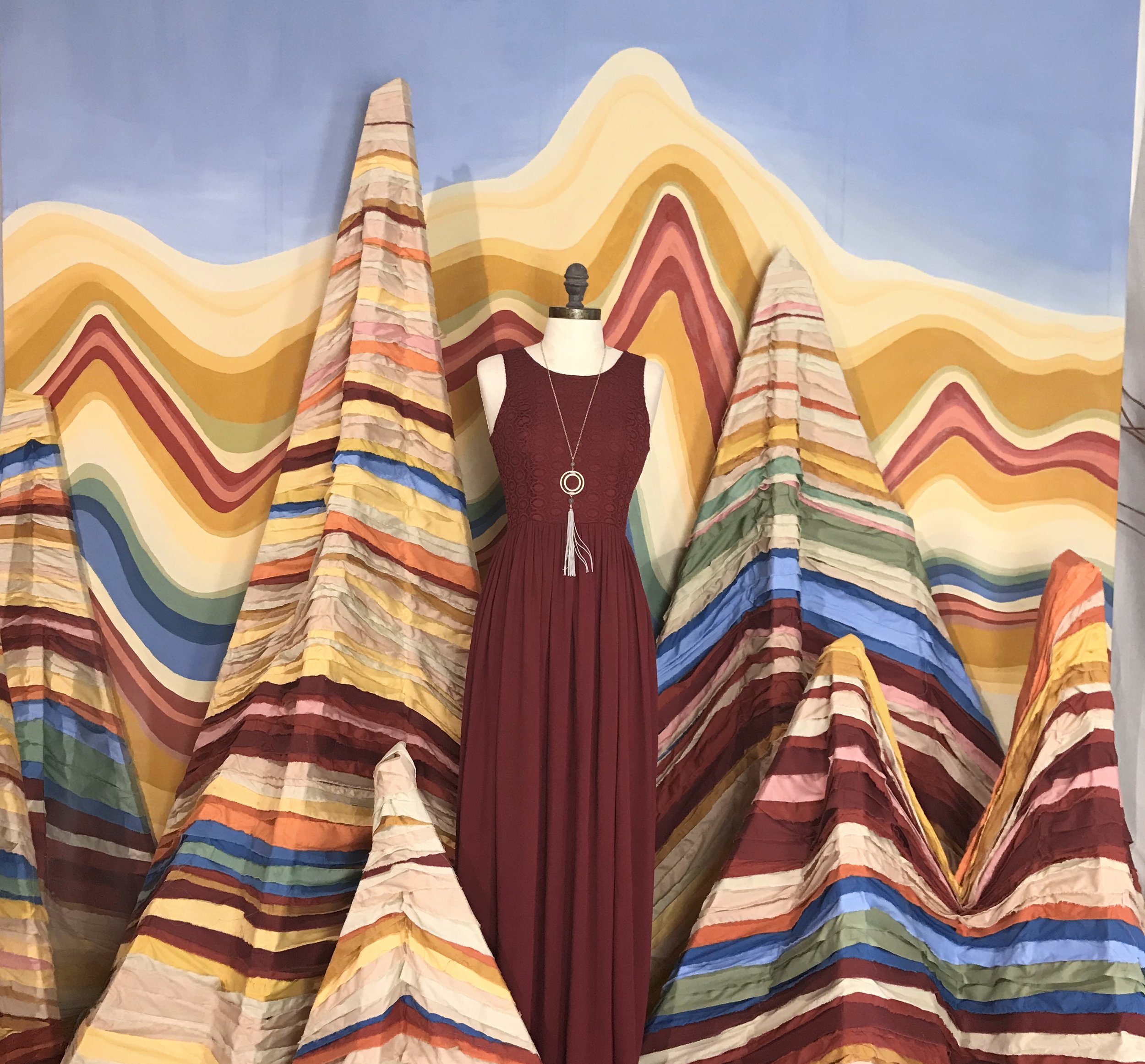 Altar'd State Window Display Design Fabric Mts.