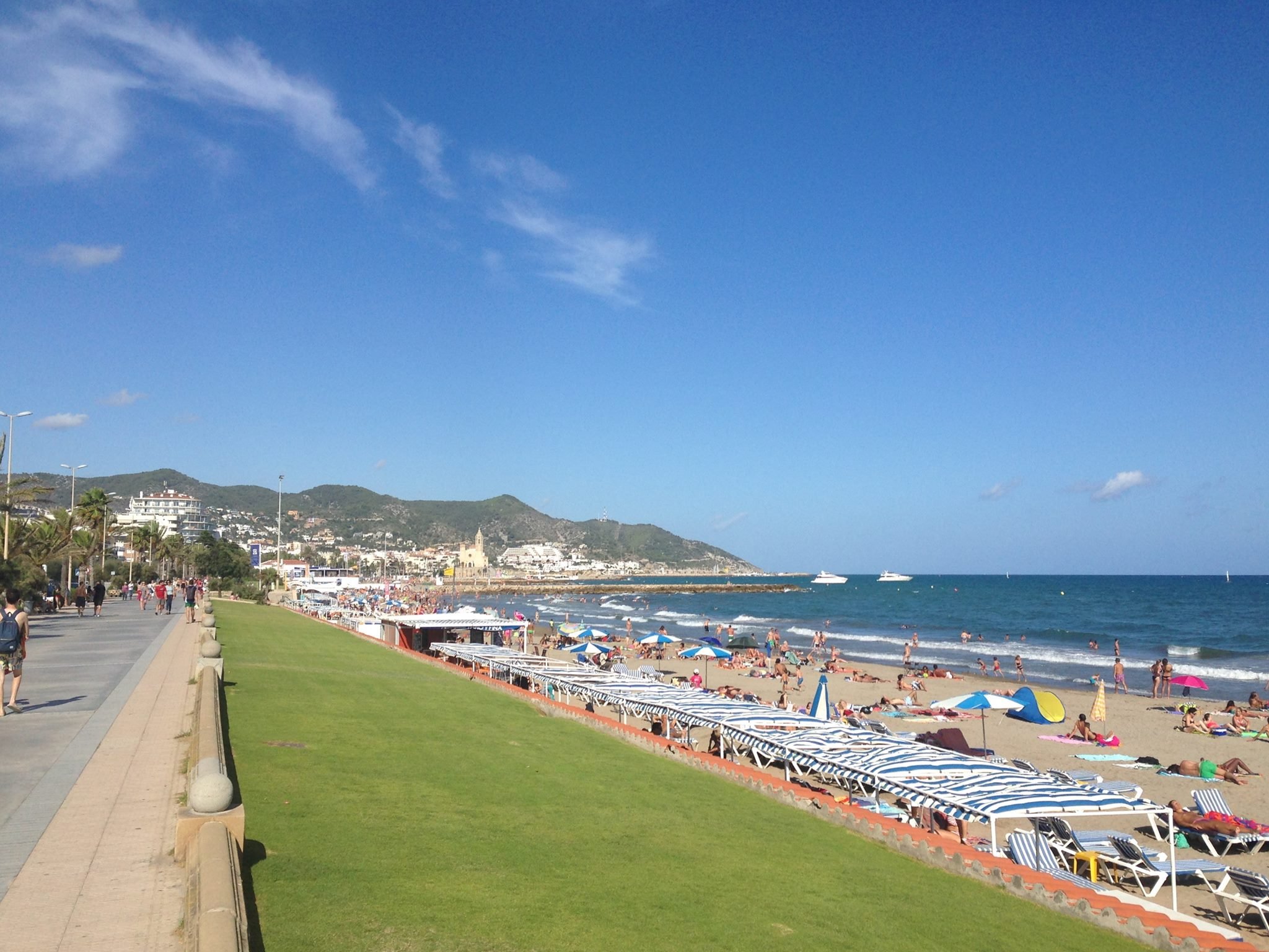 Sitges town, 10 mins from us in the mountains.jpeg