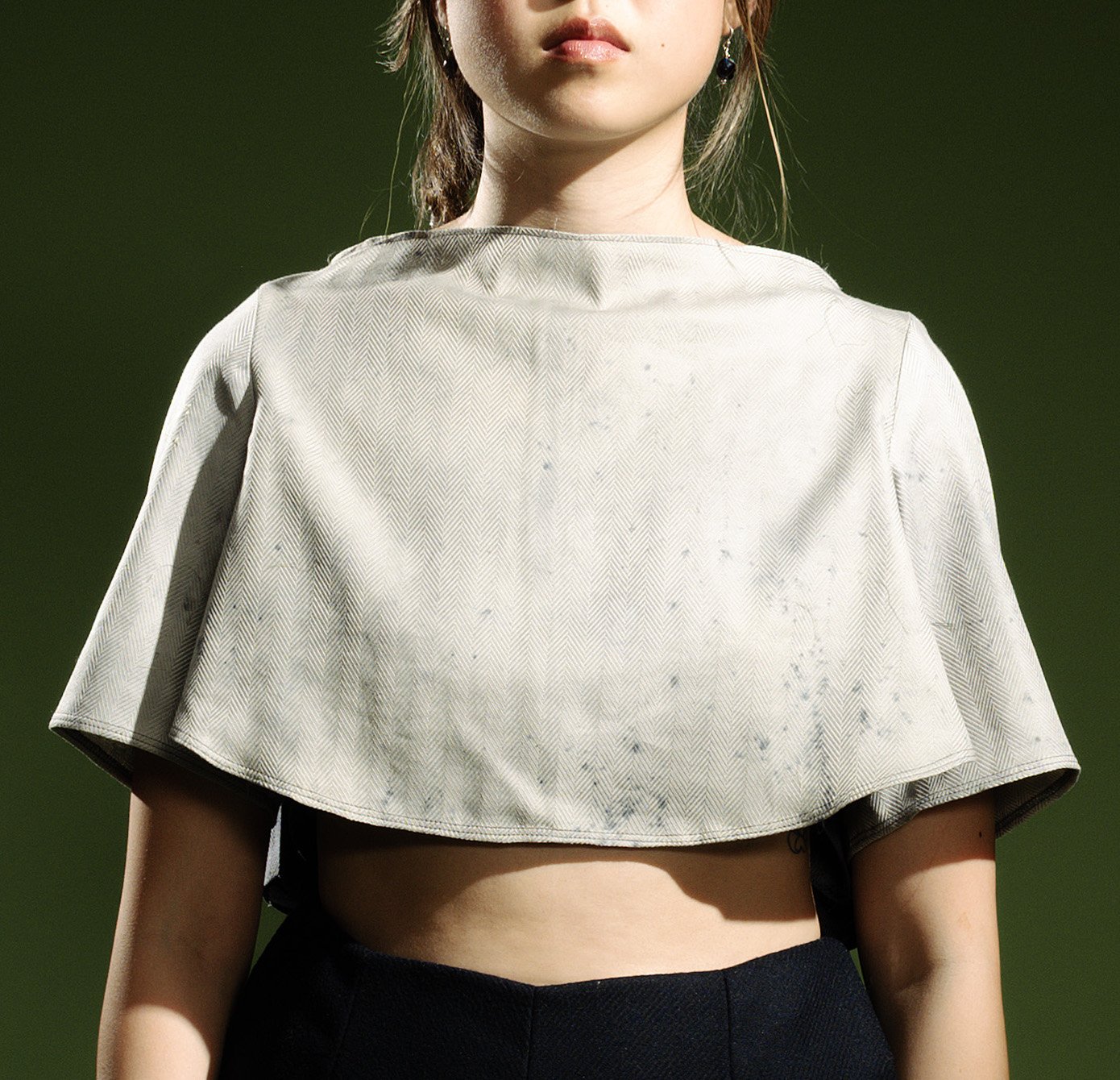 Front Cotton Shirting. Henna and Iron.