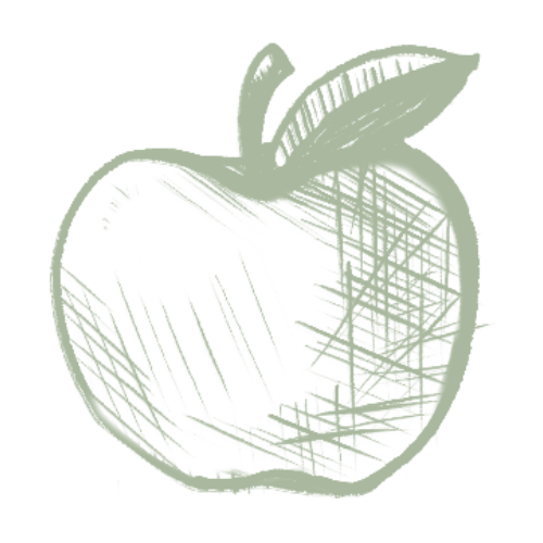 Sketch of apple.