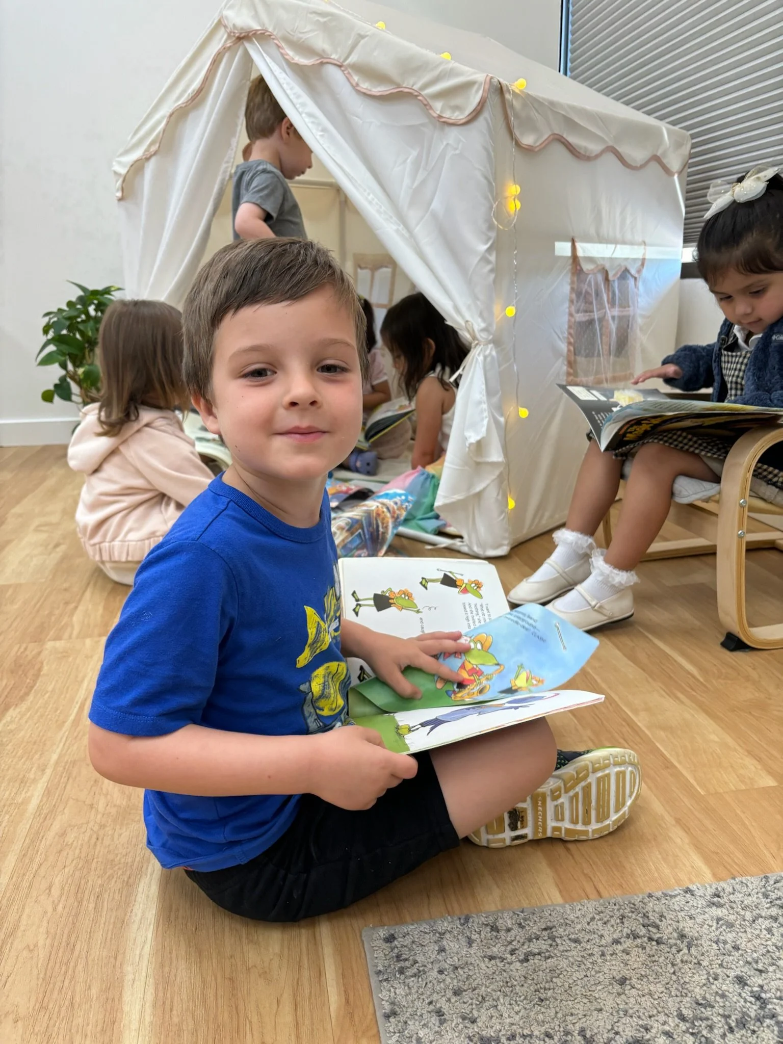 Child reading.