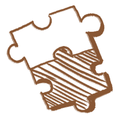 Sketch of a puzzle piece.