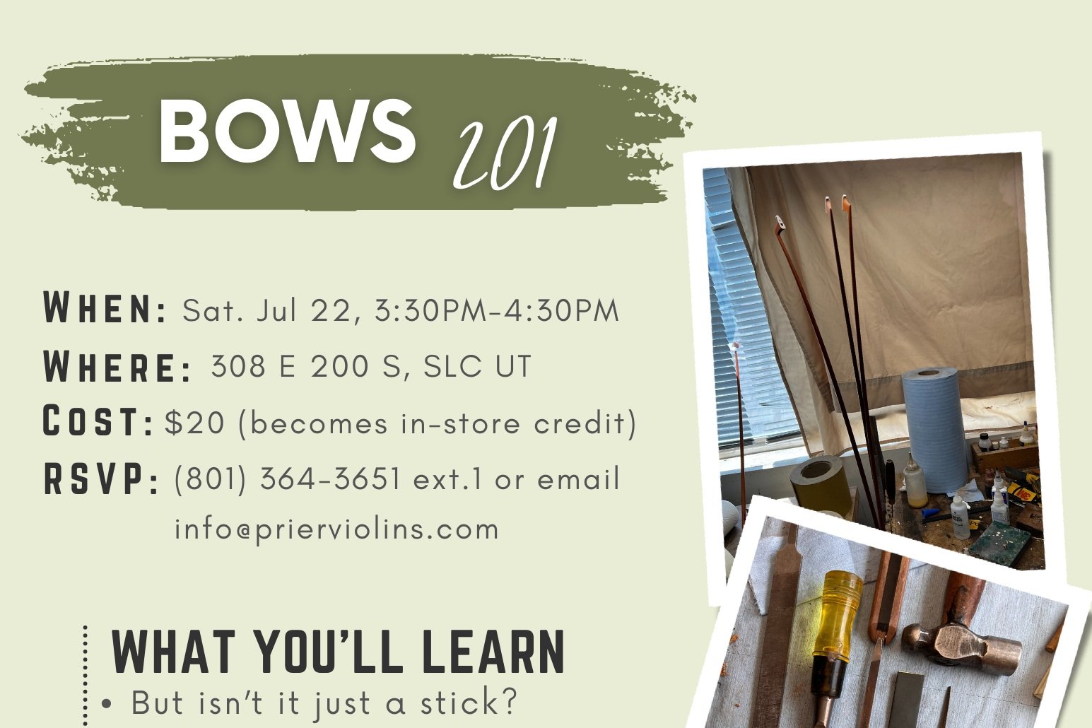 Bows 201