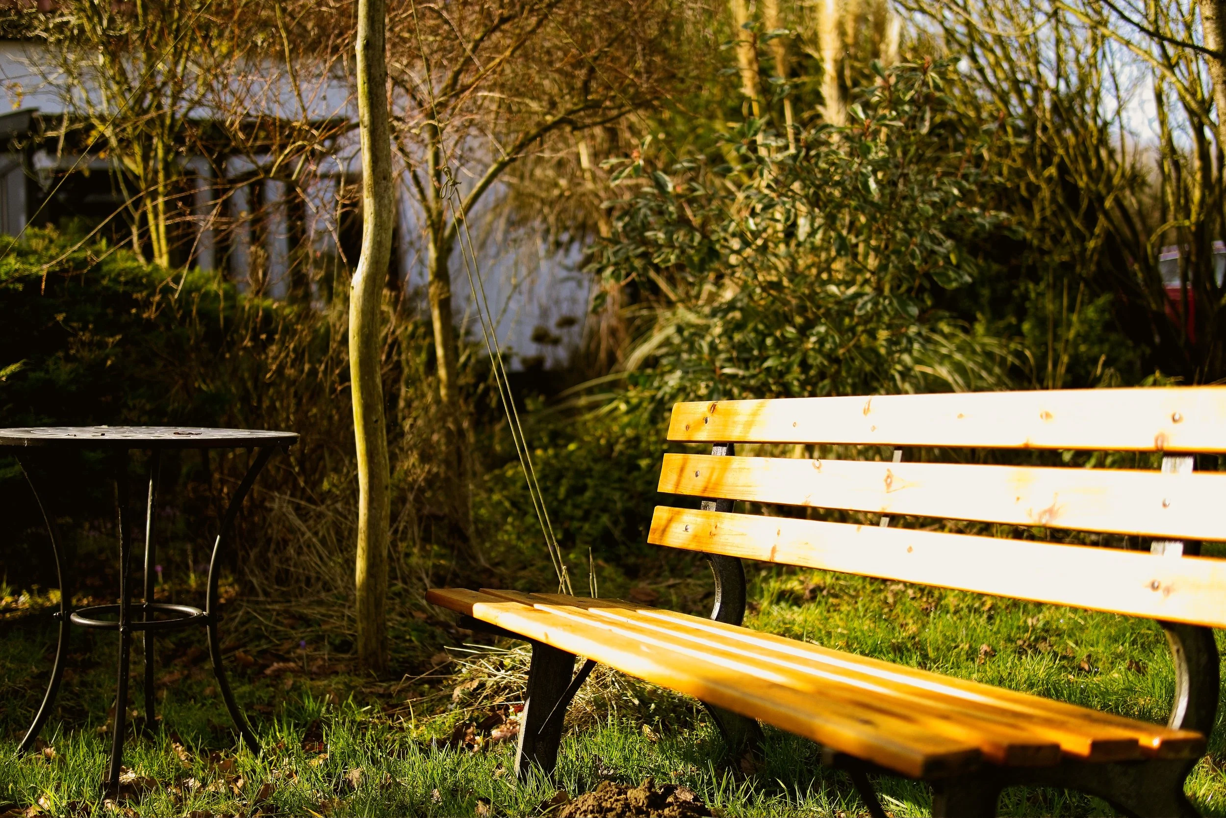 Sitzgelegenheiten am Holunderhof