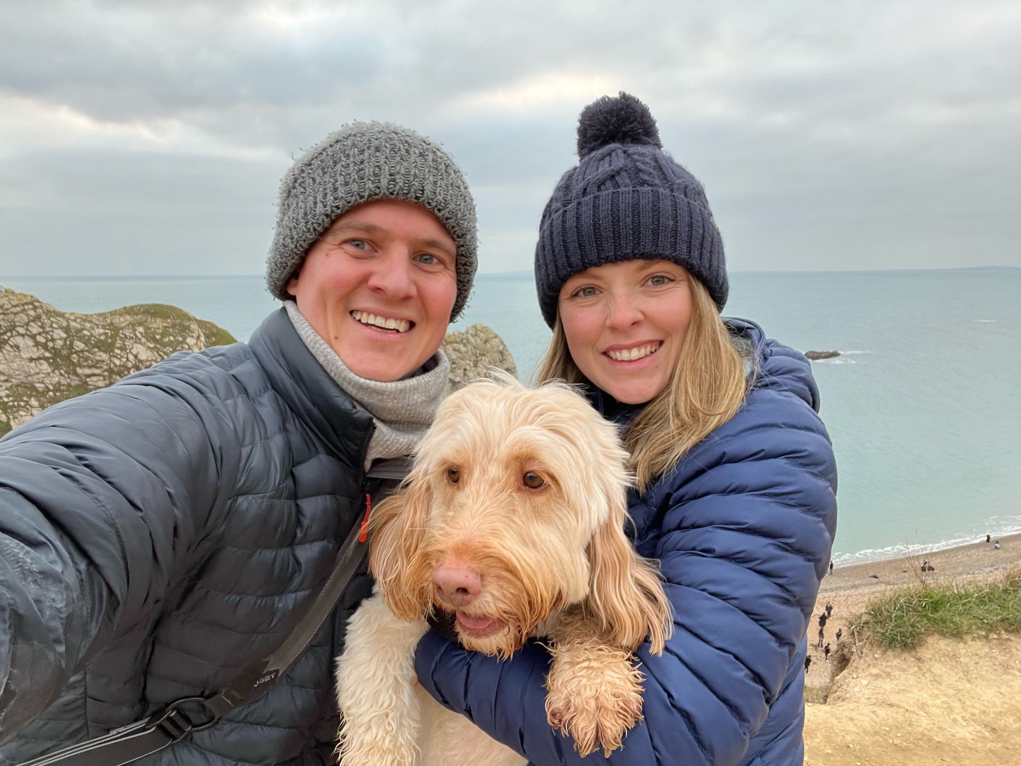 Me and my beautiful wife Vicky and Cockapoo Alife