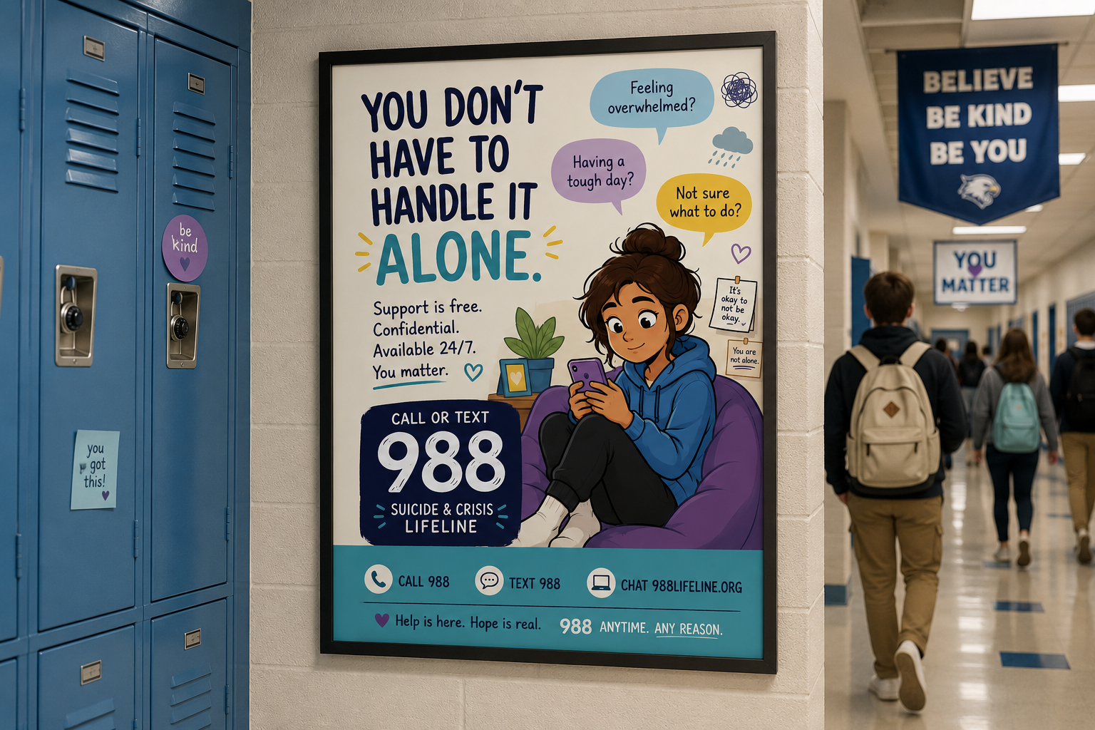 Youth 988 Awareness Campaign: Reaching Teens Through Schools &amp; Community Media