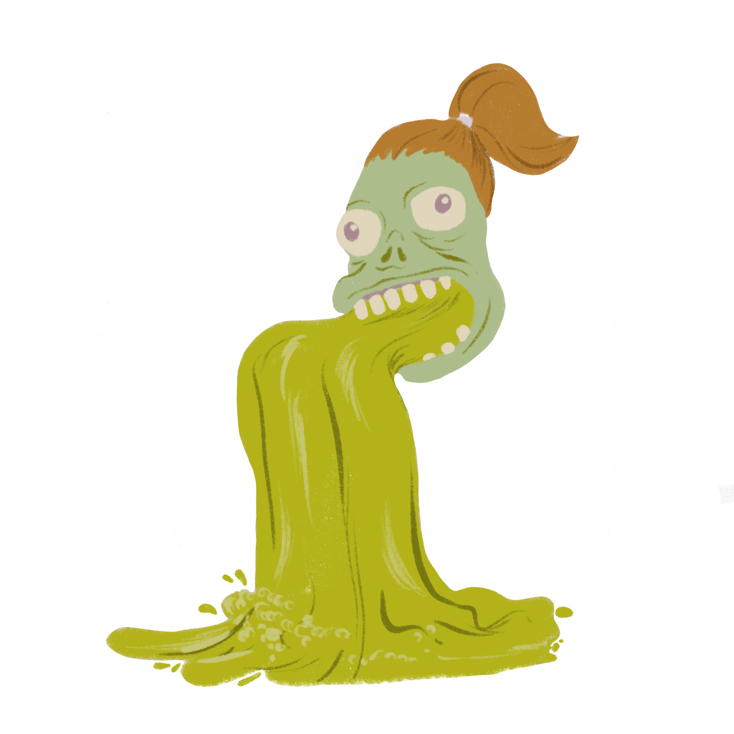 Puking Zombie Sticker.png