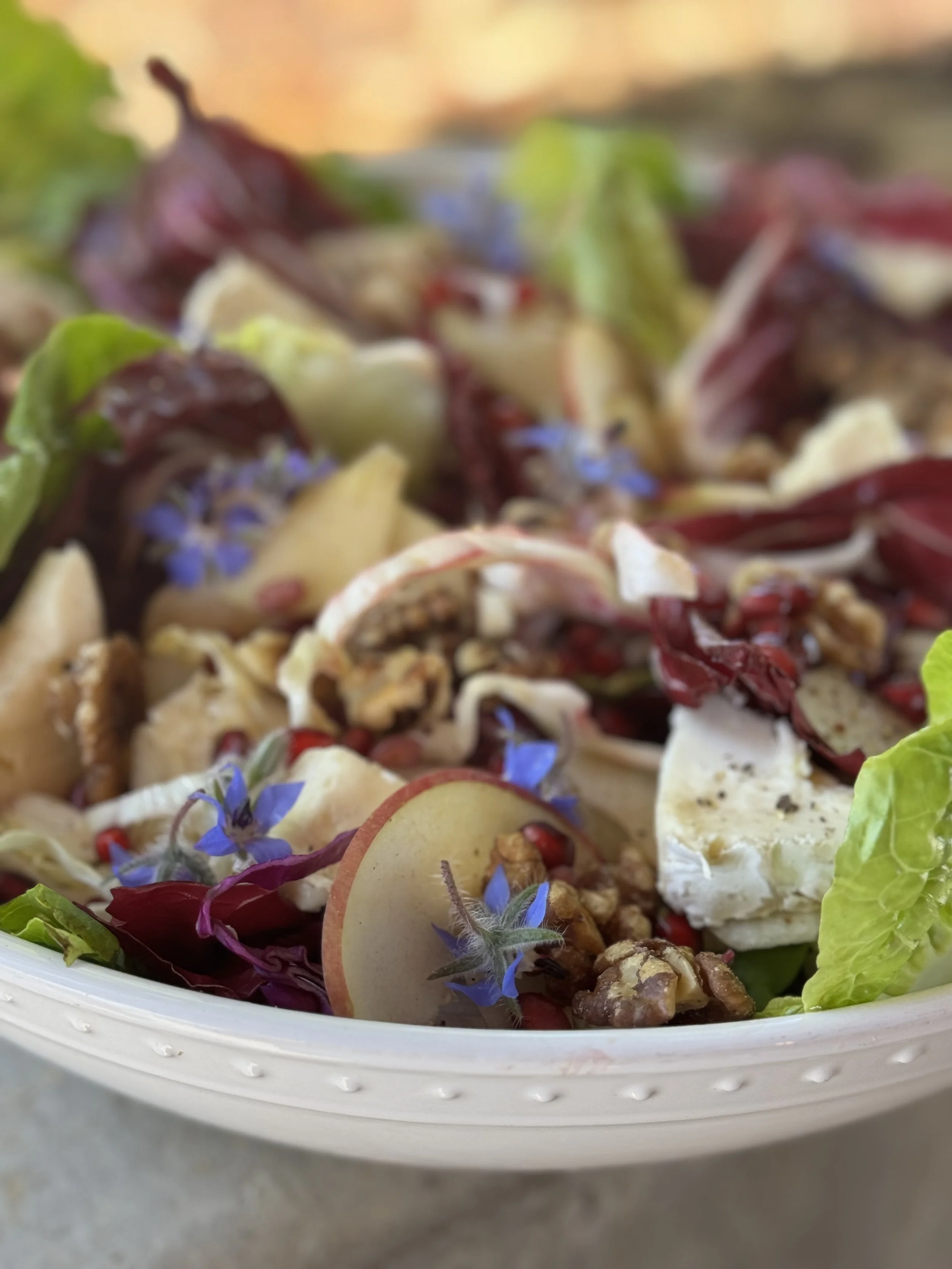 Beet, Apple &amp; Radicchio Salad with Brie, Walnuts &amp; Citrus Vinaigrette 