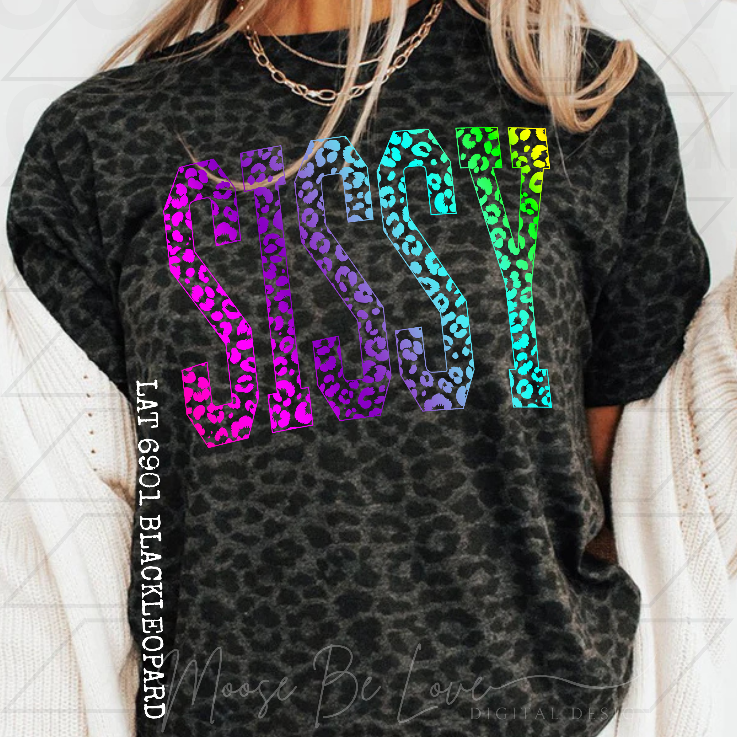NEON LEOPARD TALL SISSY ARCH PNG