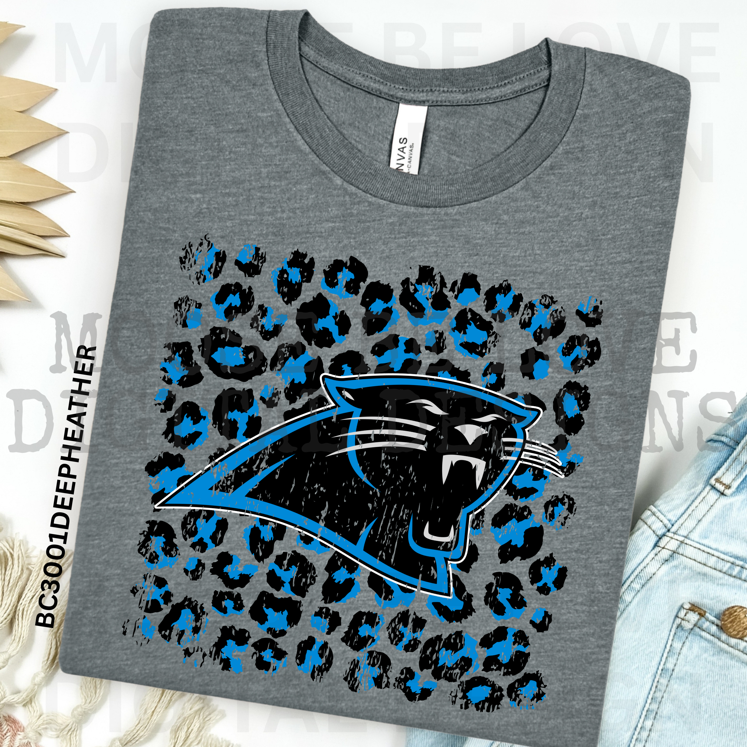 CAROLINA FOOTBALL LEOPARD GRUNGE BUNDLE
