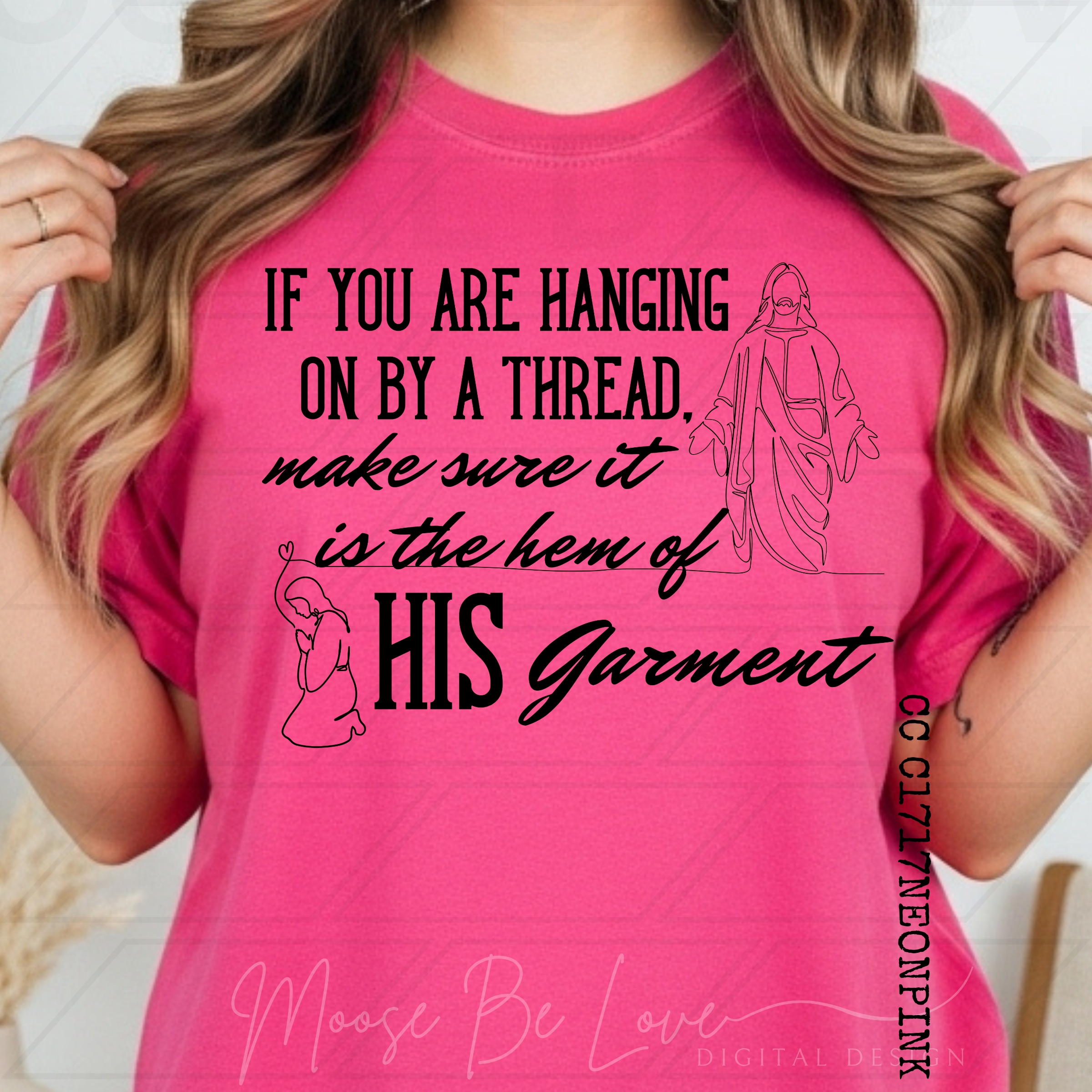 HEM OF HIS GARMENT LINE ART BUNDLE