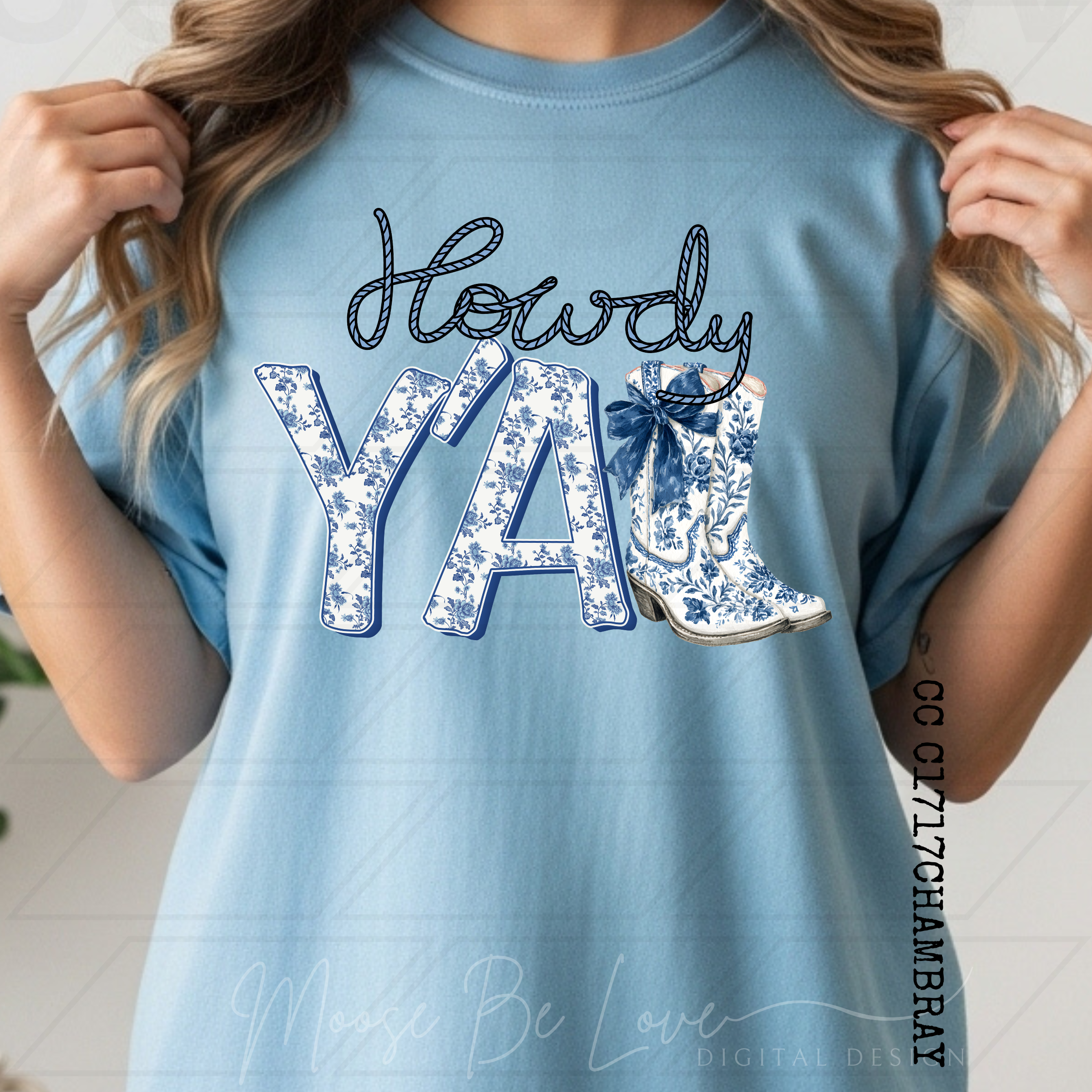 HOWDY YALL FLORAL BOOTS PNG