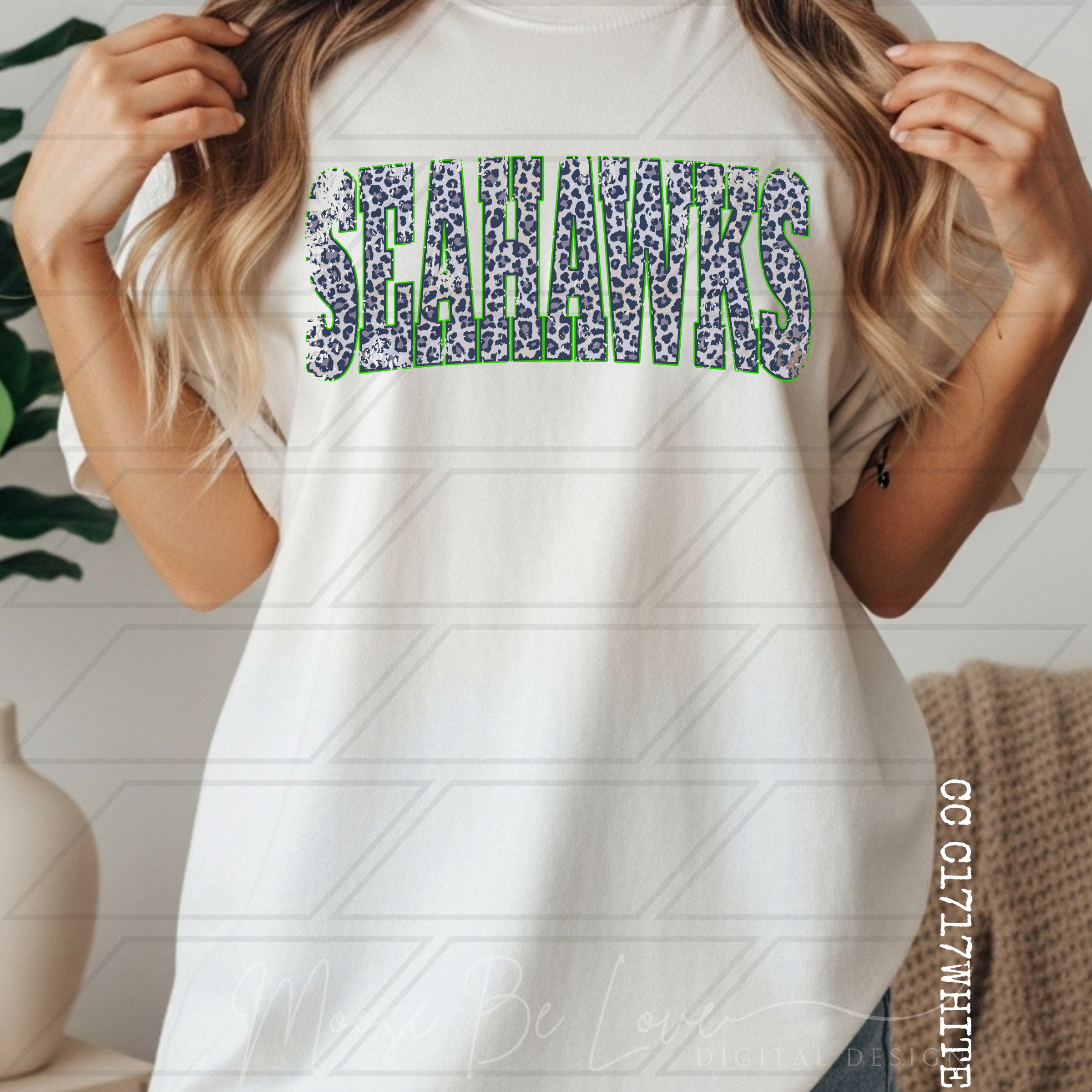 SEAHAWKS NAVY VINTAGE LEOPARD ARCH BUNDLE