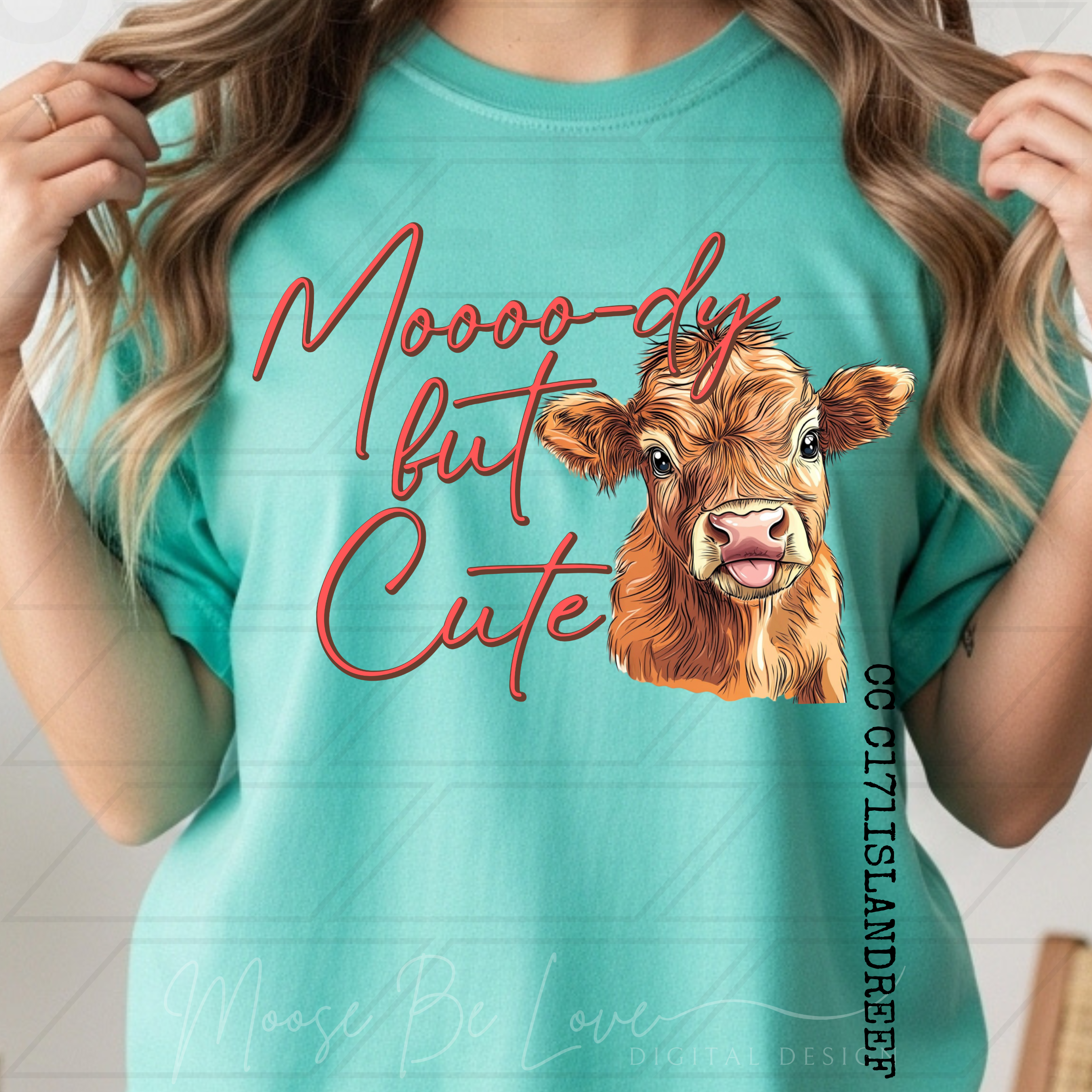 MOOO-DY BUT CUTE HIGHLAND COW PNG