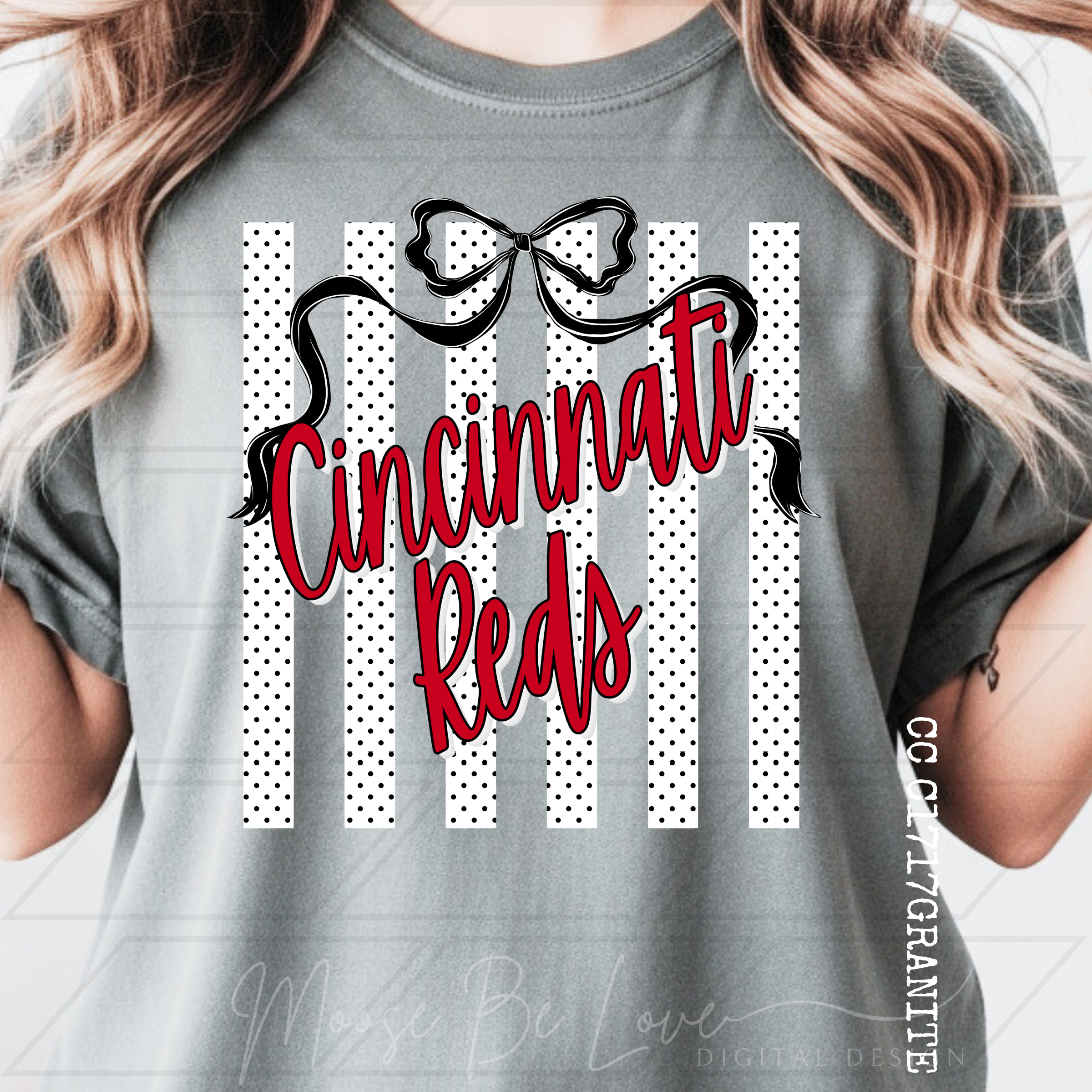 REDS BASEBALL POLKA DOT VERTICAL STRIPES PNG