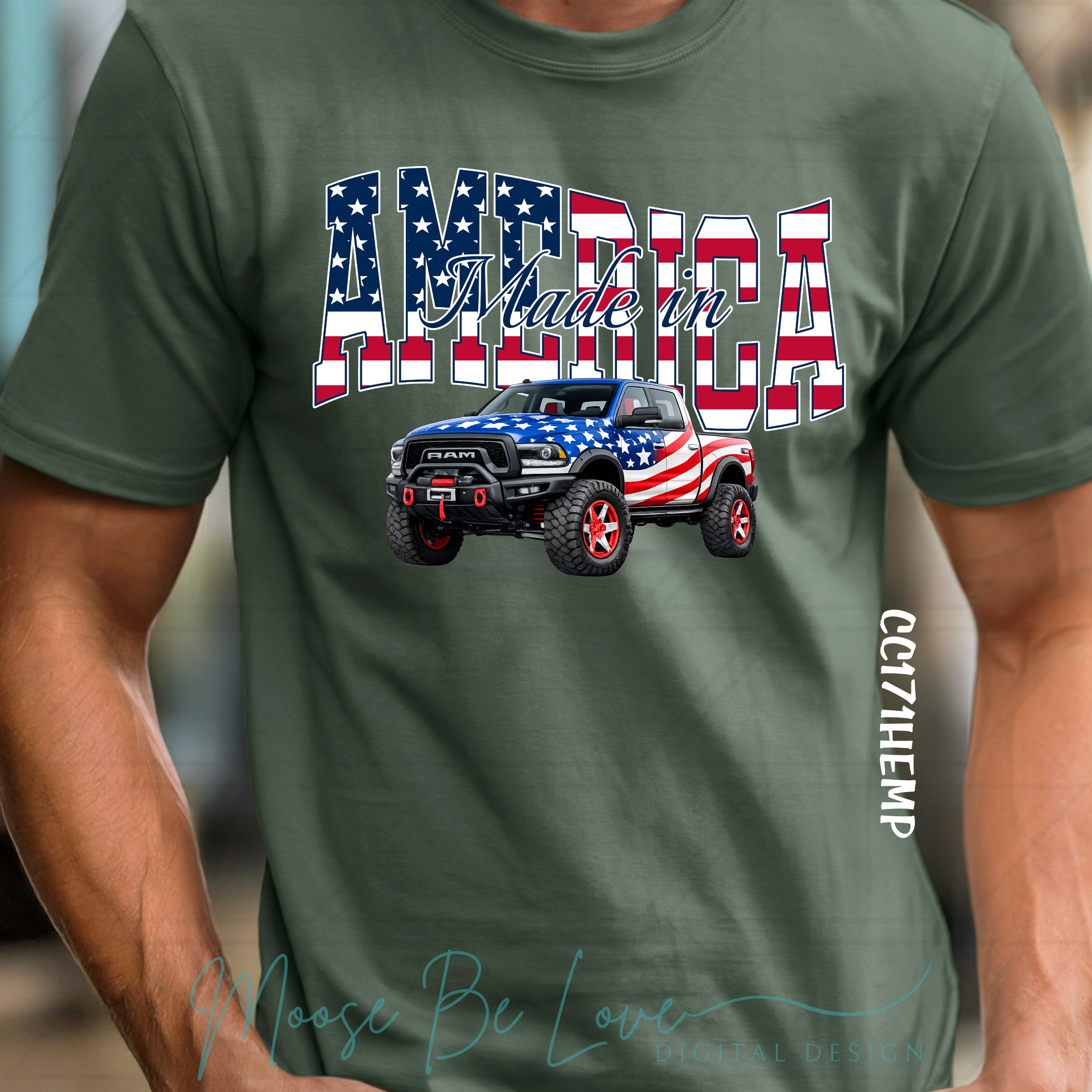 MADE IN AMERICA DODGE TRUCK PNG